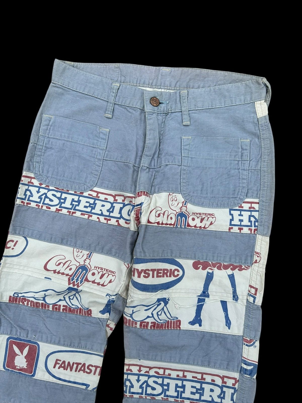 Hysteric Glamour HYSTERIC GLAMOUR FLARE HAGI VINTAGE DENIM JEANS Size US 28 / EU 44 - 3 Thumbnail