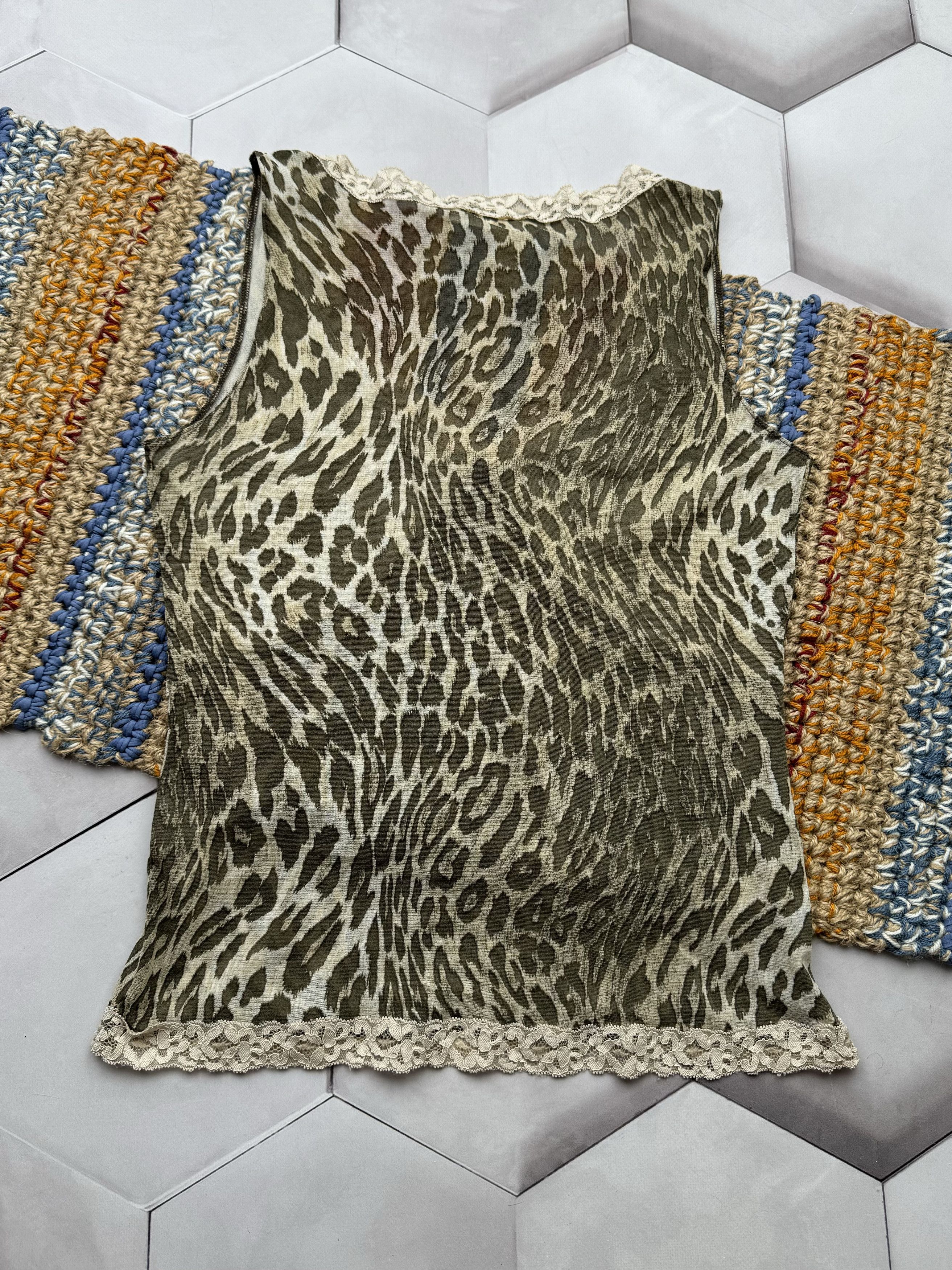 Vintage Vintage Mesh Tank Top (E4) Size M / US 6-8 / IT 42-44 - 3 Thumbnail