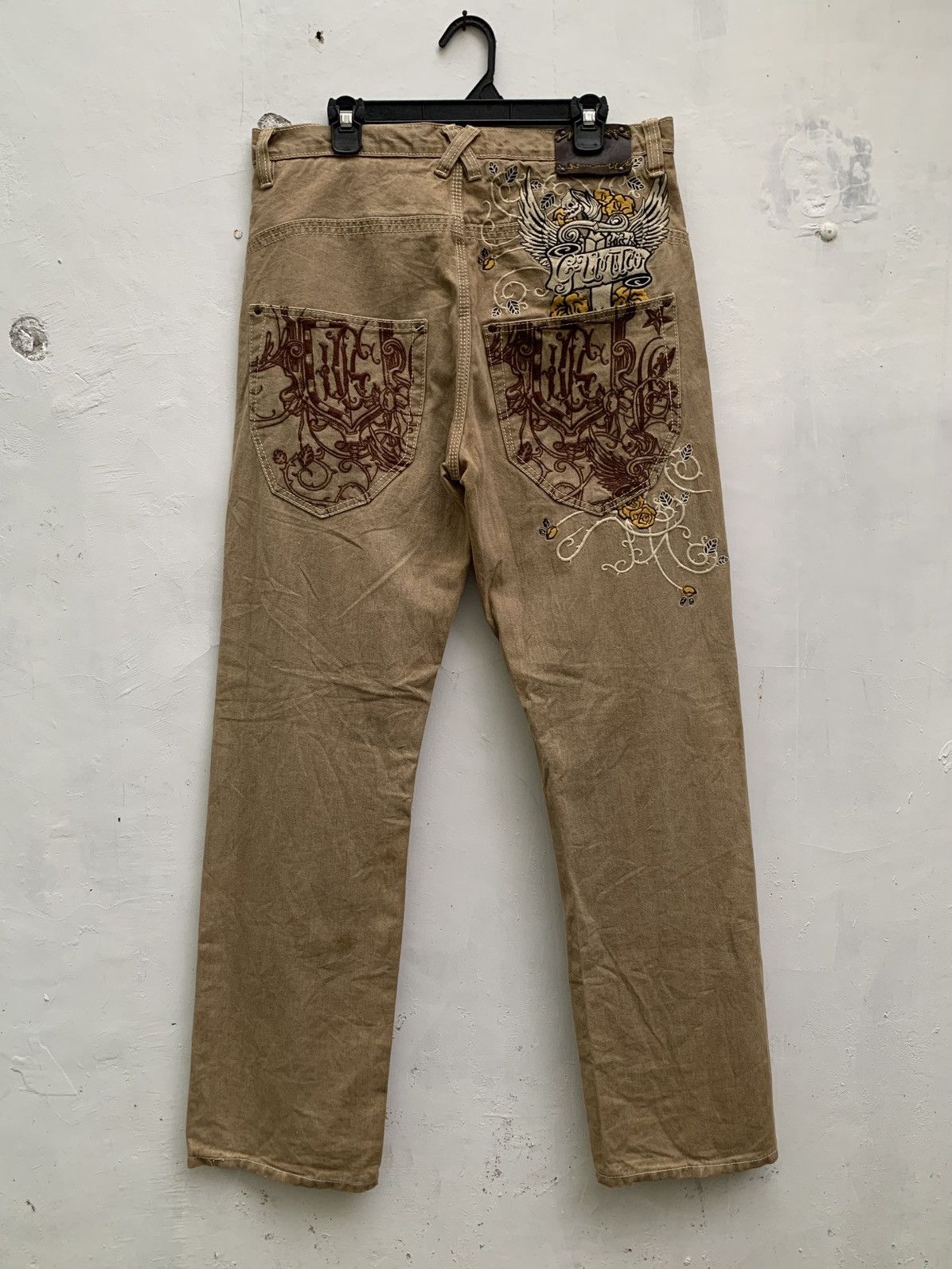 Southpole Vintage G unit 50 cent big embroidery baggy jeans rap pants Size US 34 / EU 50 - 1 Thumbnail