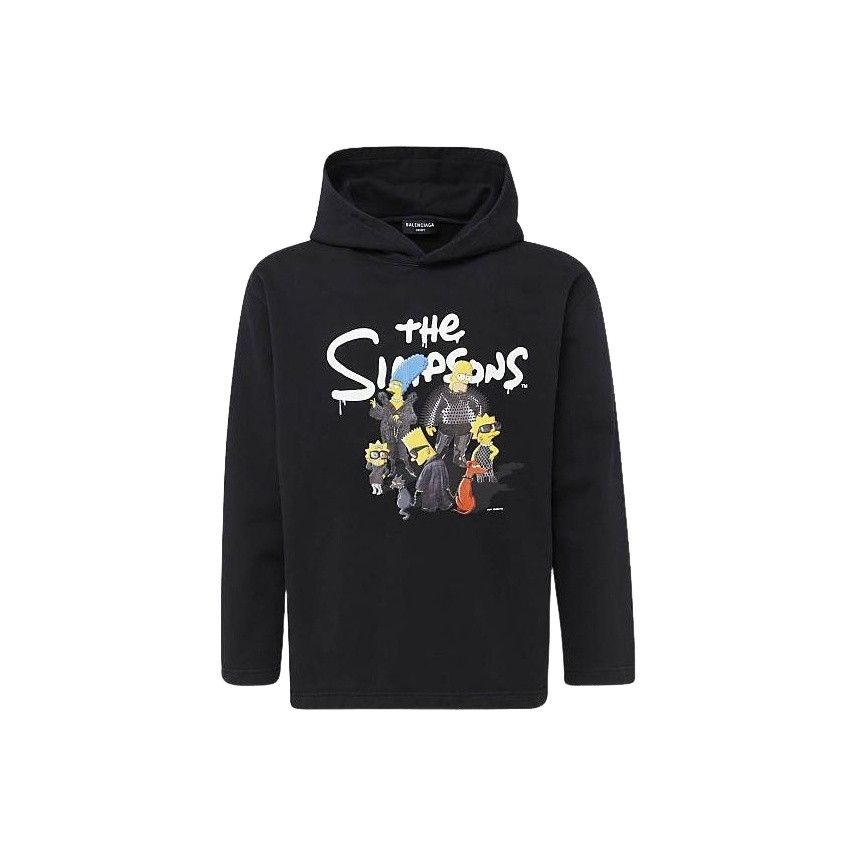Balenciaga Balenciaga x The Simpsons Graphic Hoodie Black S Size US S / EU 44-46 / 1 - 1 Thumbnail