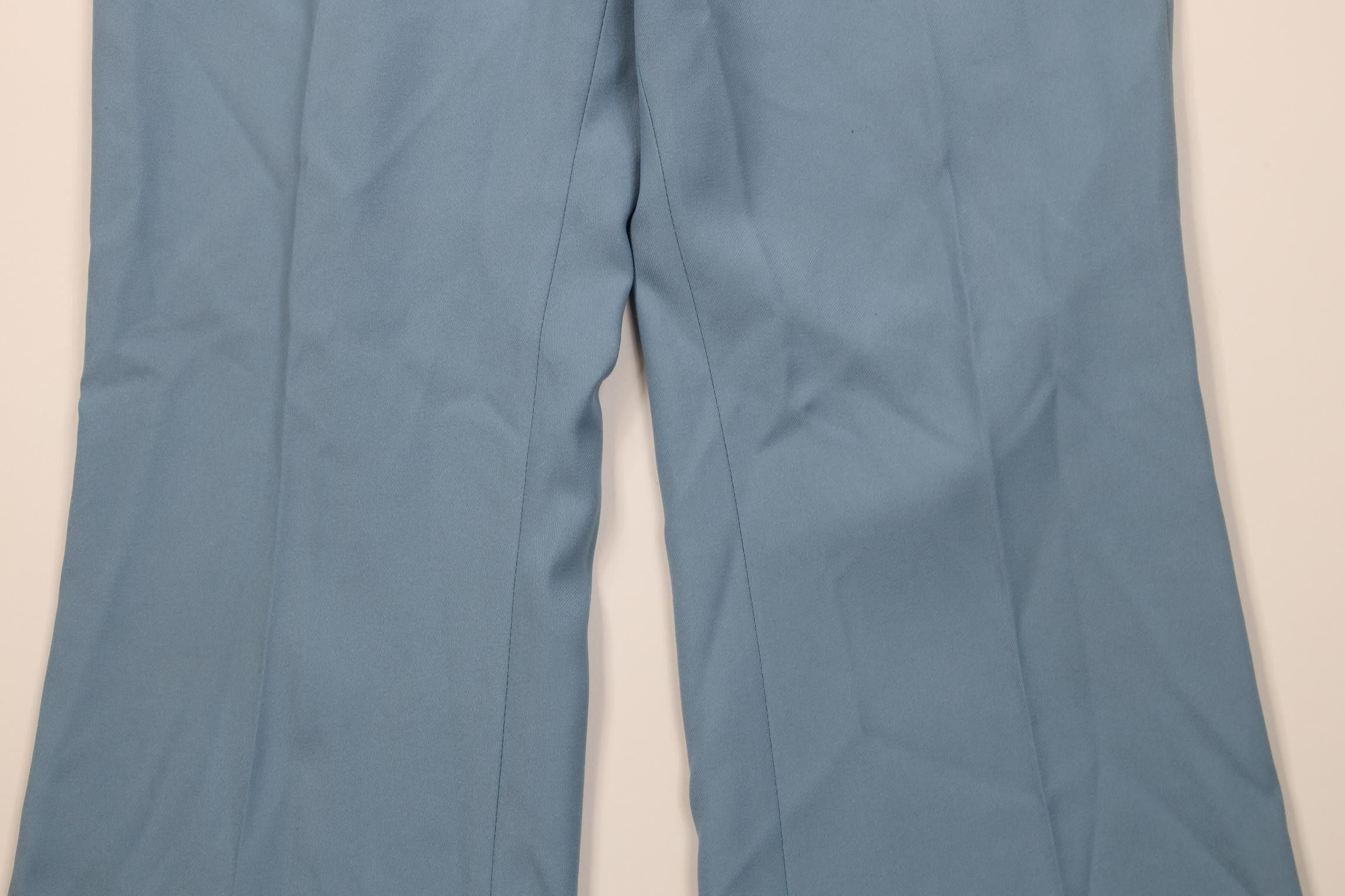 Vintage Vintage 70s Streetwear Bell Bottoms Chino Pants Blue USA Size US 34 / EU 50 - 3 Thumbnail