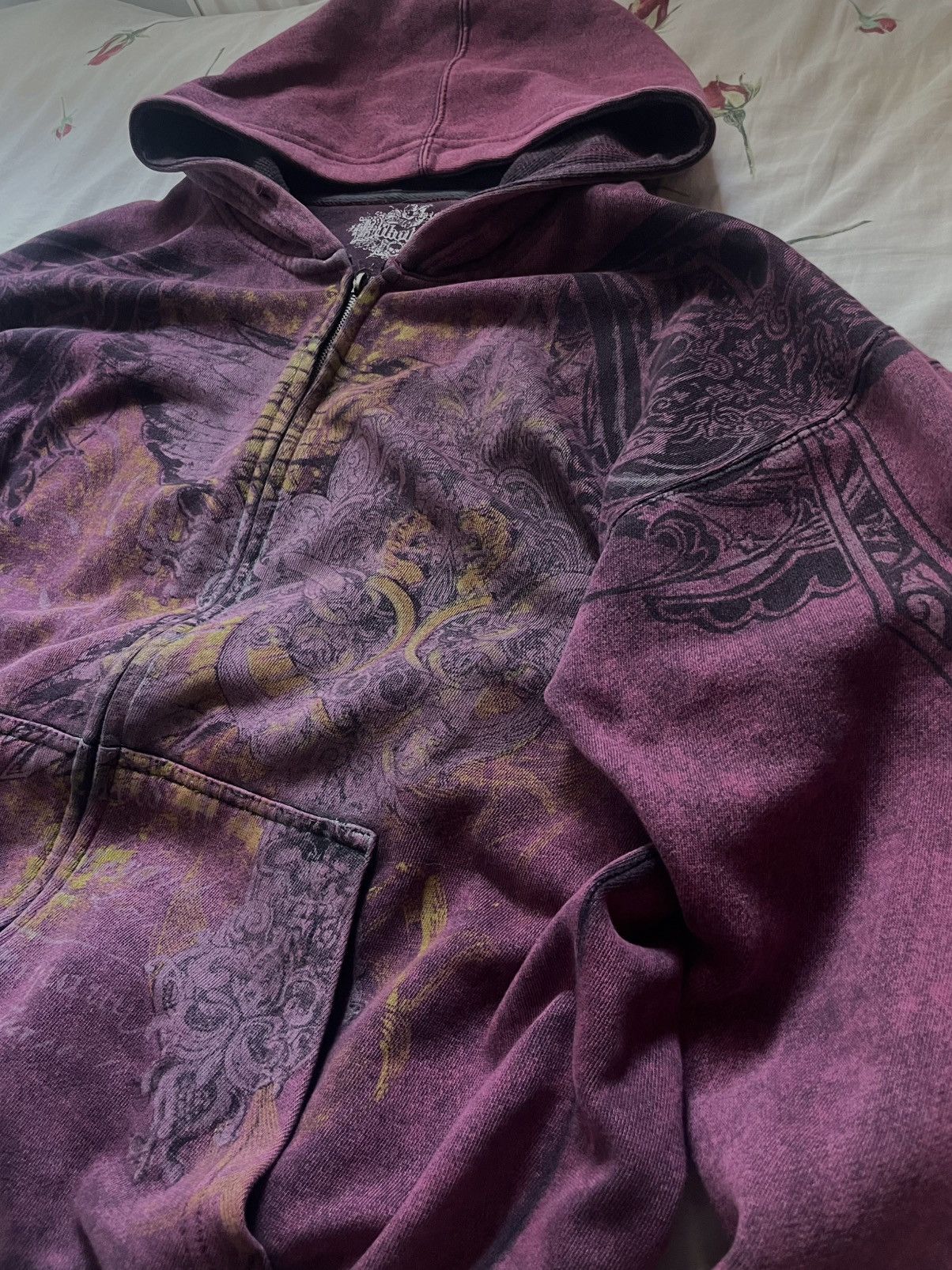 Affliction × Kanye West × Vintage Boxy opium uniqe hoodie like jessie pinkman Size L / US 10 / IT 46 - 3 Thumbnail