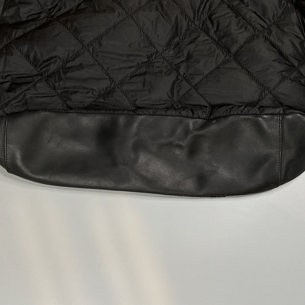 Comme des Garcons Junya Watanabe Quilted Nylon With Leather Trimmings Chainbag Size ONE SIZE - 9 Thumbnail