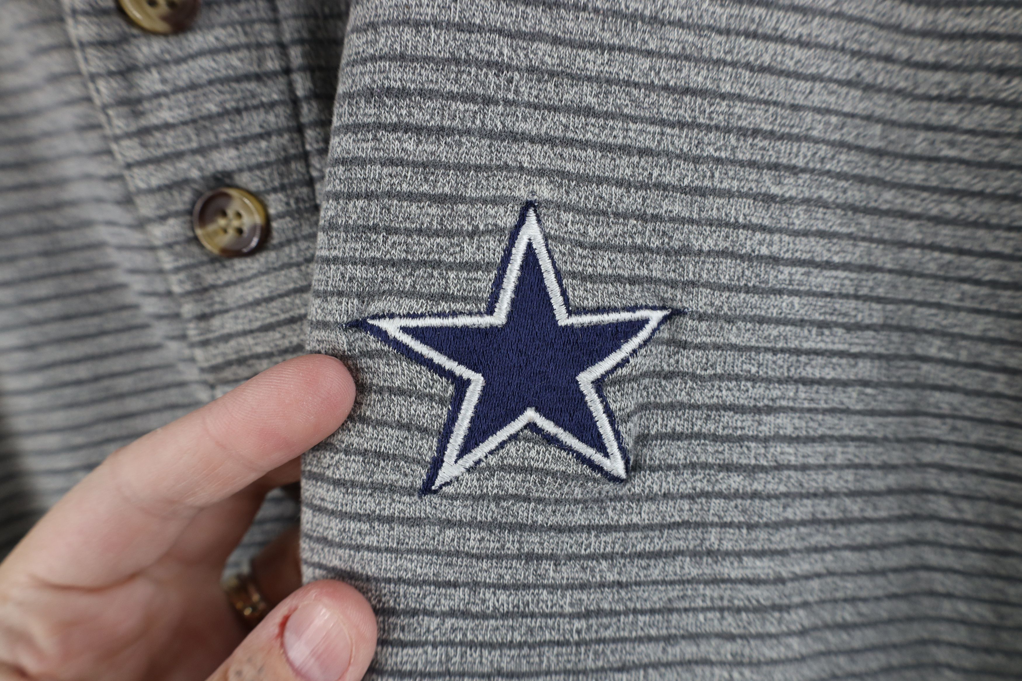 Vintage Vintage 90s Heavyweight Cowboys Football Long Sleeve Polo Size US XL / EU 56 / 4 - 4 Thumbnail