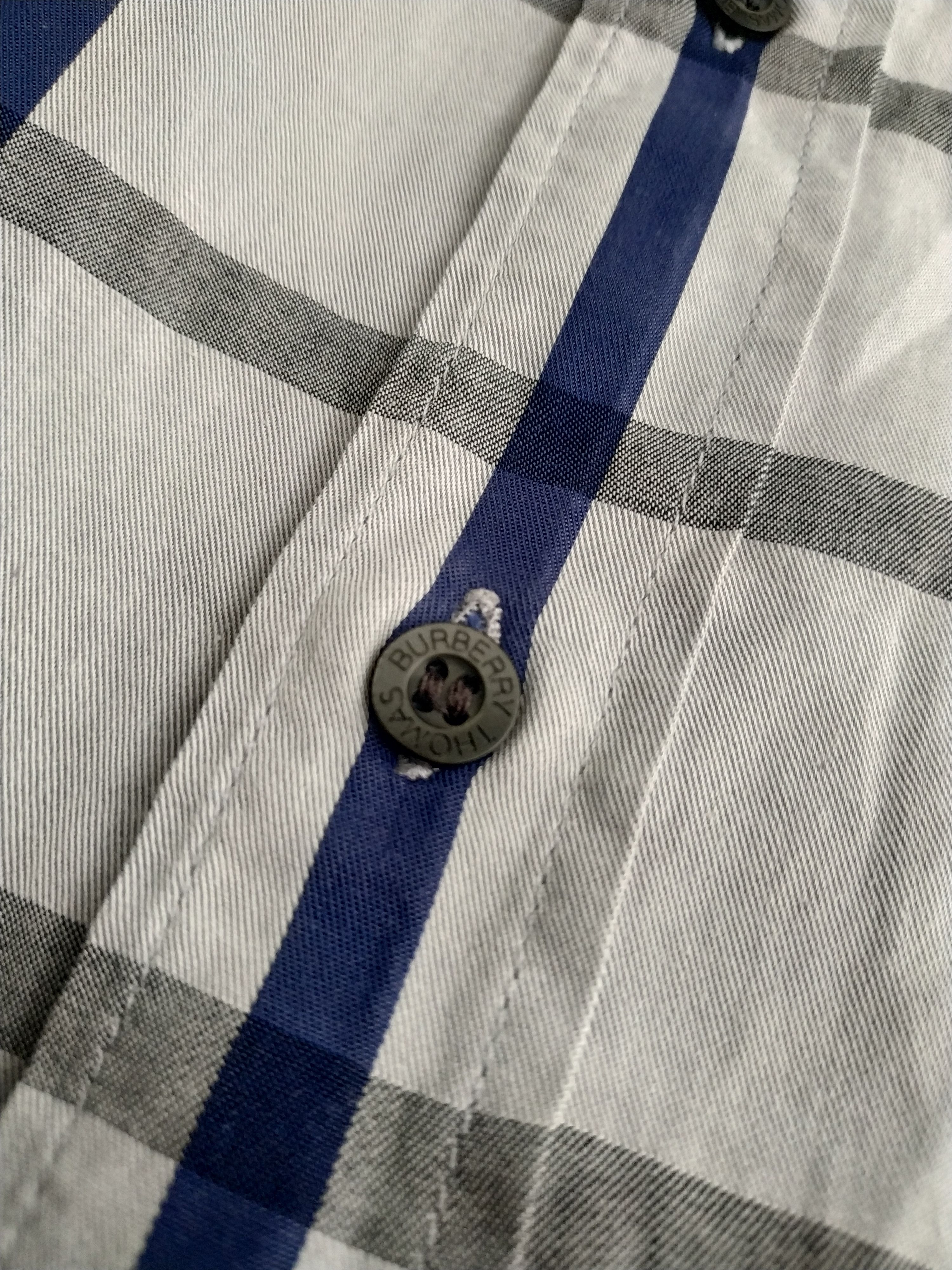 Burberry Burberry Men's Vintage 90's Checkered Button Up Shirt, s. XL Size US XL / EU 56 / 4 - 8 Thumbnail