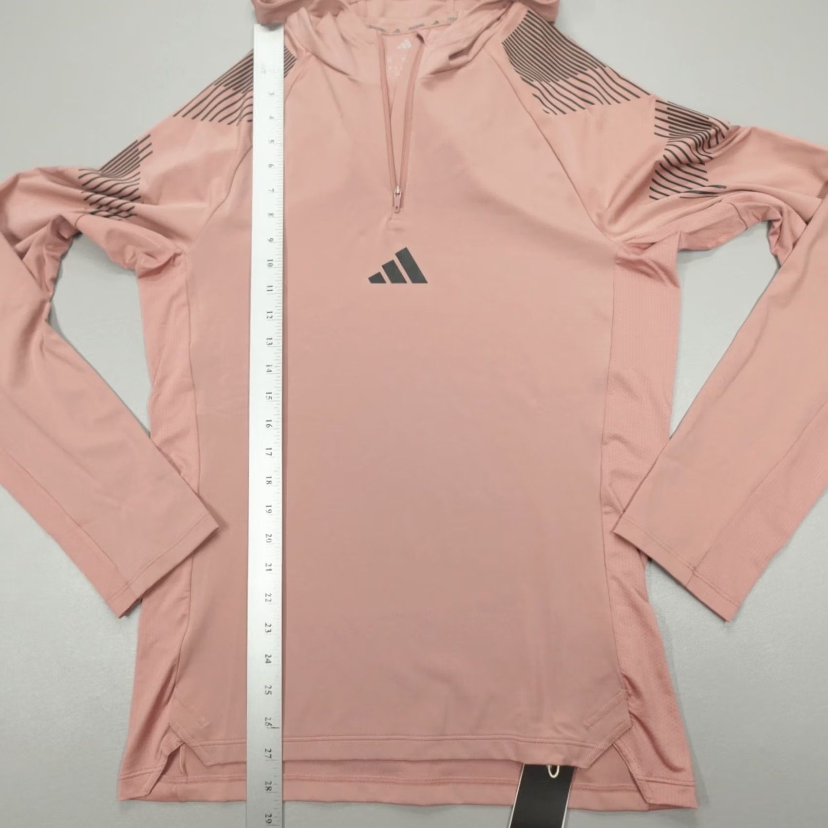 Adidas adidas ProSeries 1/4 Zip Hooded Track Top Men's M Warm Clay Resiltech Shirt Size US M / EU 48-50 / 2 - 6 Thumbnail