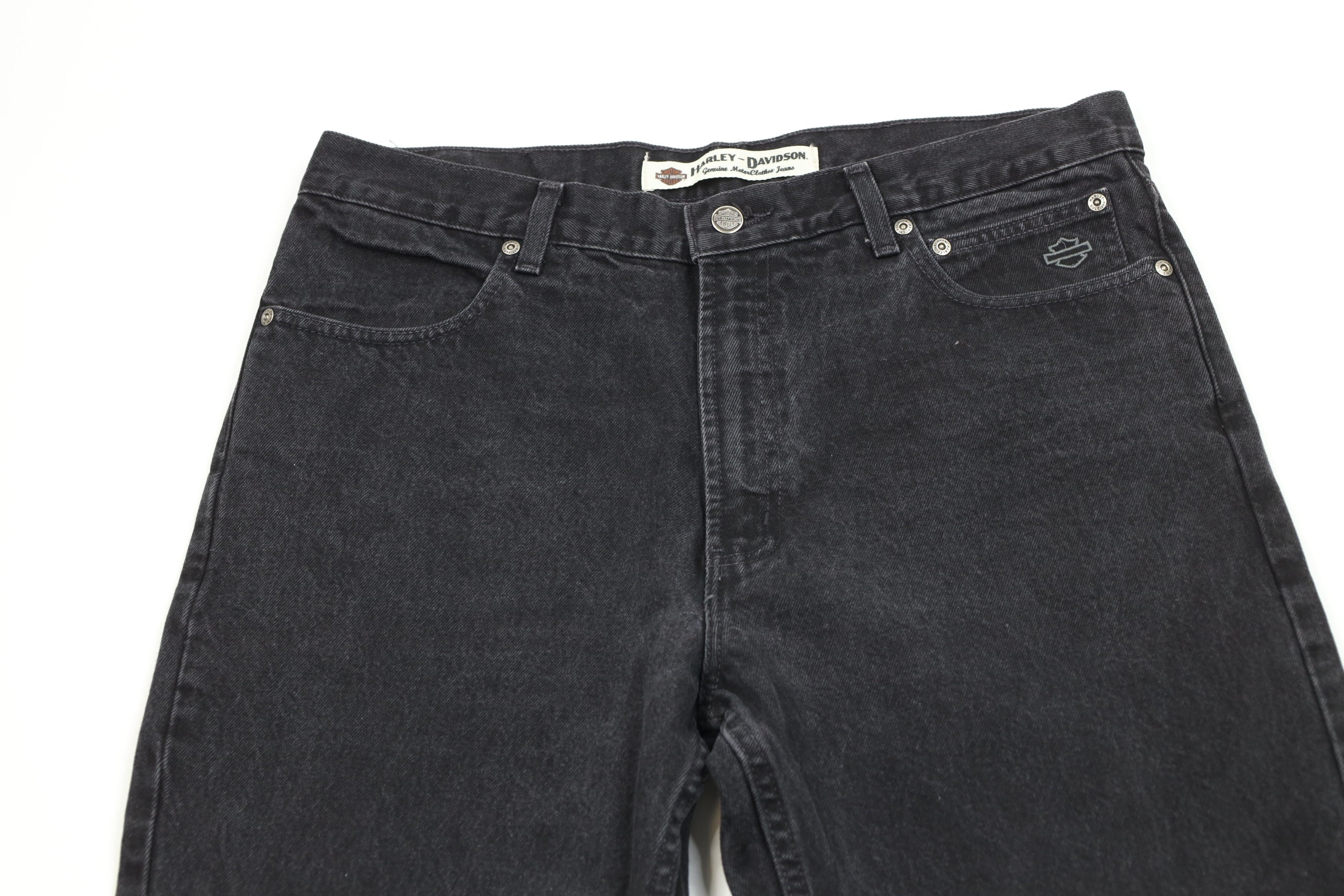 Harley Davidson Vintage Harley Davidson Motorcycles Leg Denim Jeans Black Size US 36 / EU 52 - 2 Thumbnail