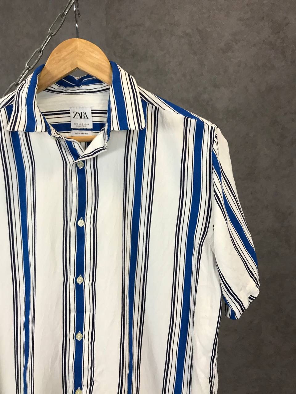 Zara Zara Man Hawaiian striped shirt Size US S / EU 44-46 / 1 - 2 Thumbnail