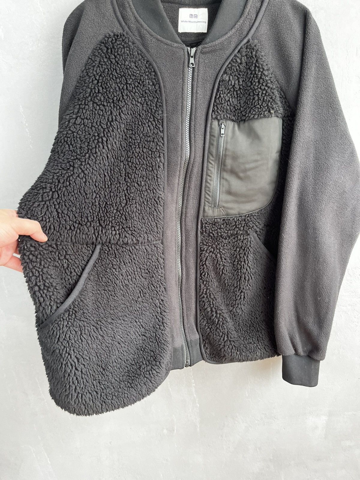 Japanese Brand × Uniqlo × White Mountaineering Uniqlo Fleece Jacket Black Size US L / EU 52-54 / 3 - 4 Thumbnail