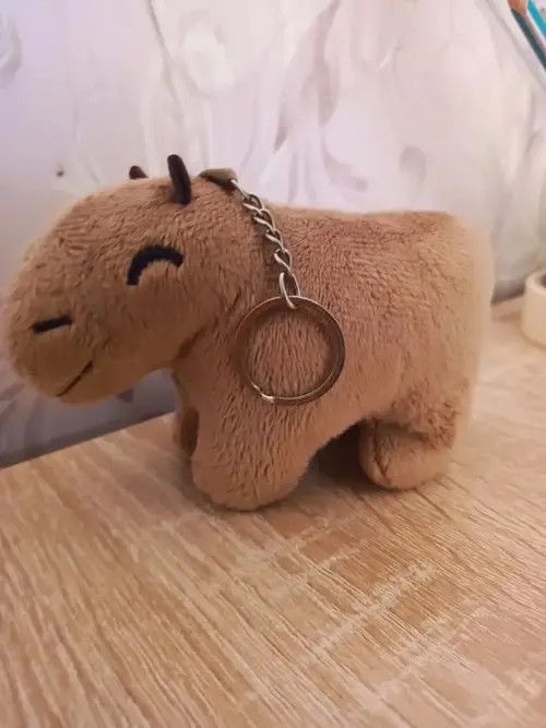 Jewelry Yoshiko x Ahata Cute Capybara Plush Toy Key Chain Size ONE SIZE - 1 Thumbnail