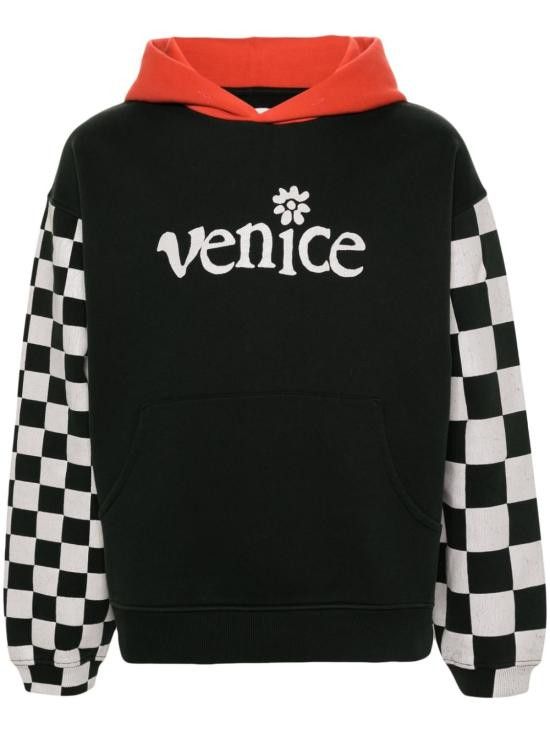 ERL ERL Men Hoodies ERL08T021 BLACKCHECKER Black Size US M / EU 48-50 / 2 - 1 Thumbnail