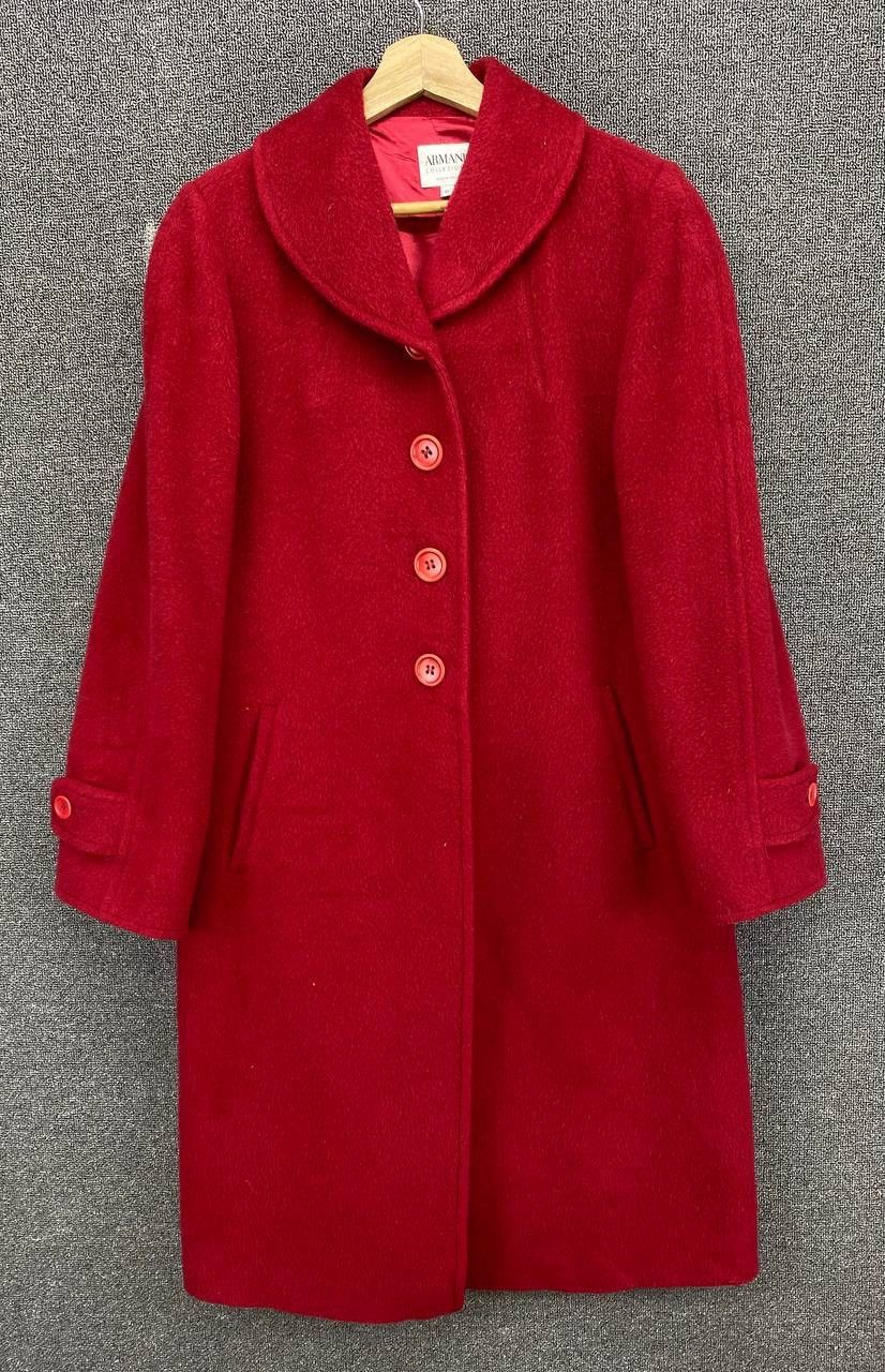 ジャケット・アウター Armani Collezioni Wool Long Coat Men's Armani Collezioni Wool Viscosa Gray Trench Coat Jacket Size