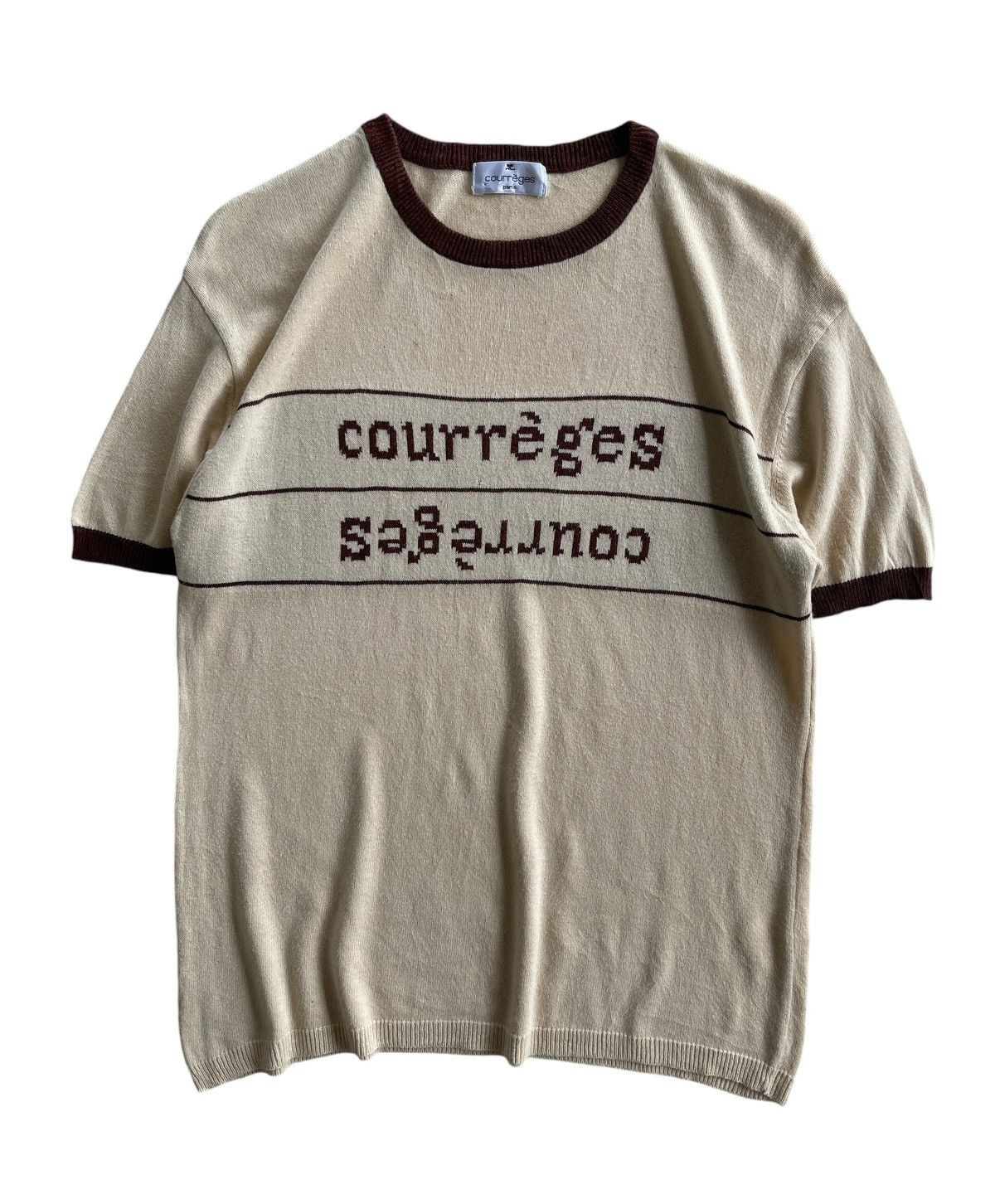 Courreges Courreges Spellout Knitted Shirt Size M / US 6-8 / IT 42-44 - 3 Thumbnail