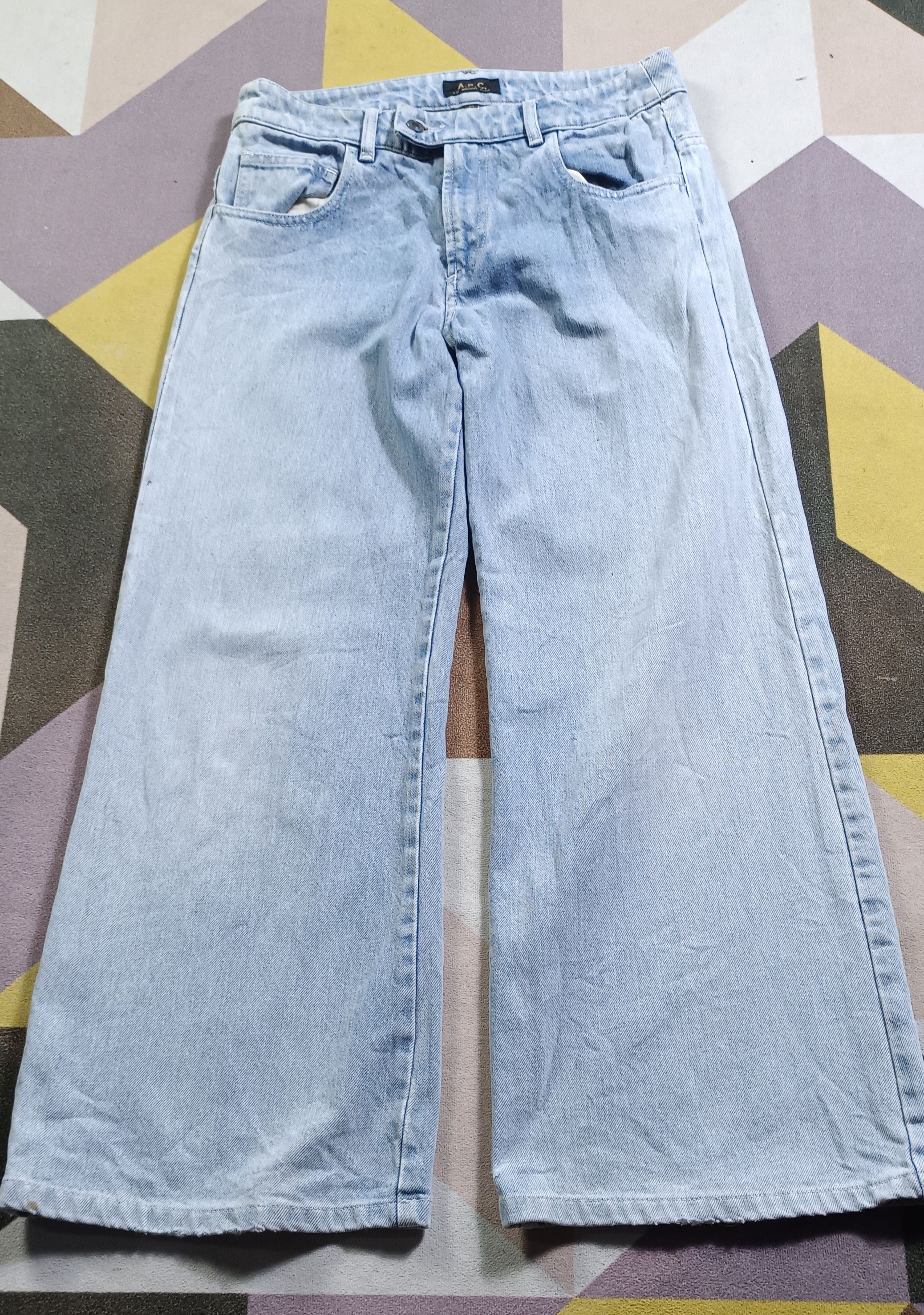 If Six Was Nine Vintage🔥A.P.C Jeans Baggie Denim Size US 29 - 1 Thumbnail