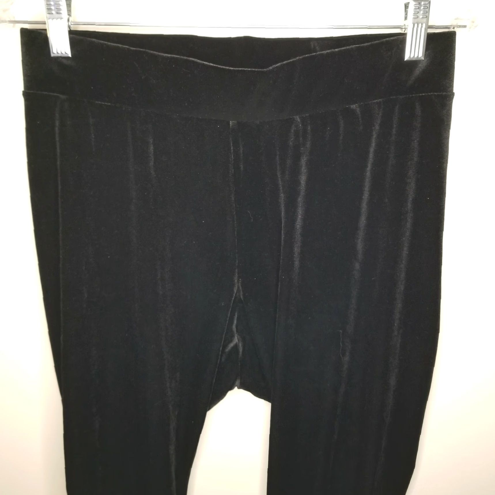 Old Navy Old Navy Women Black Shiny Pants L Size 36" / US 14 / IT 50 - 2 Thumbnail