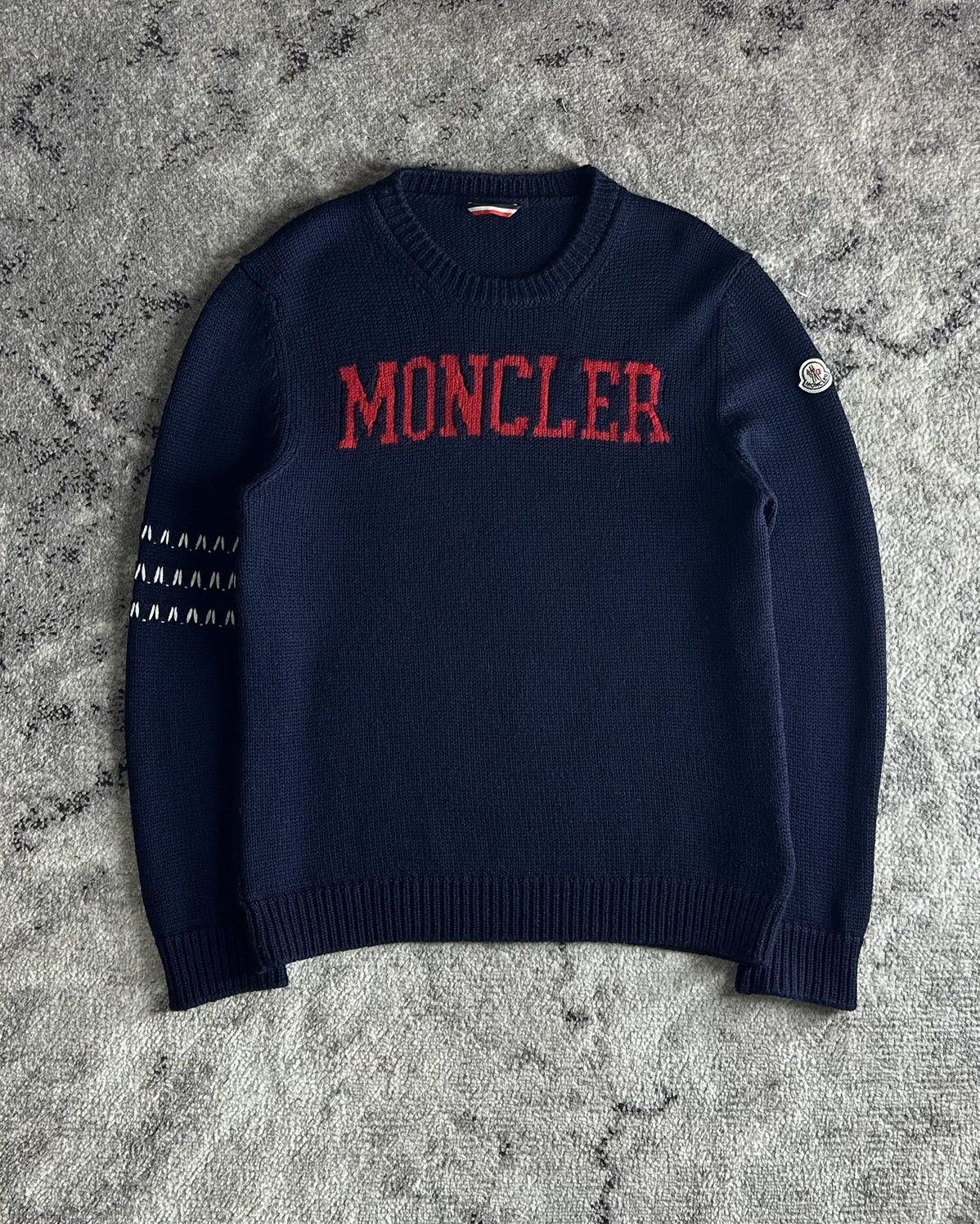 Italian Designers × Moncler Moncler 2 1952 Logo Knitted Sweatshirt 