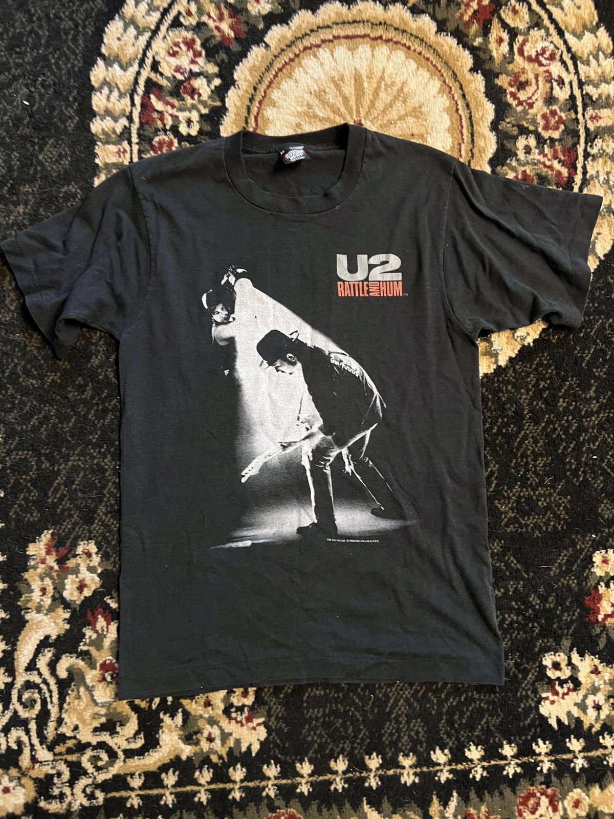 美品【ビンテージ】 U2 Rattle and Hum / バンド tシャツ U2 Rattle and Hum Vintage T-Shirt - Interscope Records