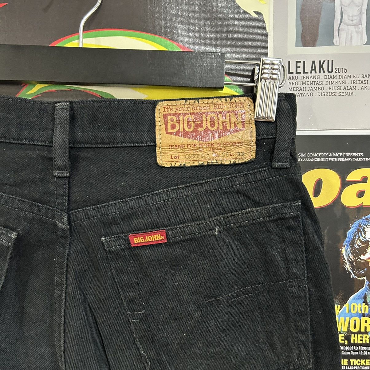 Vintage Vintage 90s Big John Flare Black Denim Size US 28 / EU 44 - 13 Thumbnail