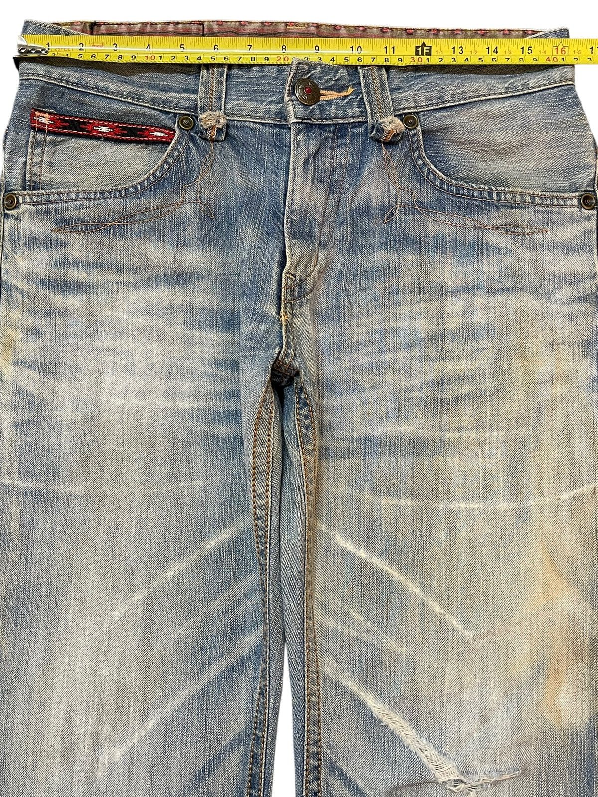Edwin Edwin XV Exclusive Vintage Mud Faded Wash Style Loose Jeans Size US 32 / EU 48 - 12 Thumbnail
