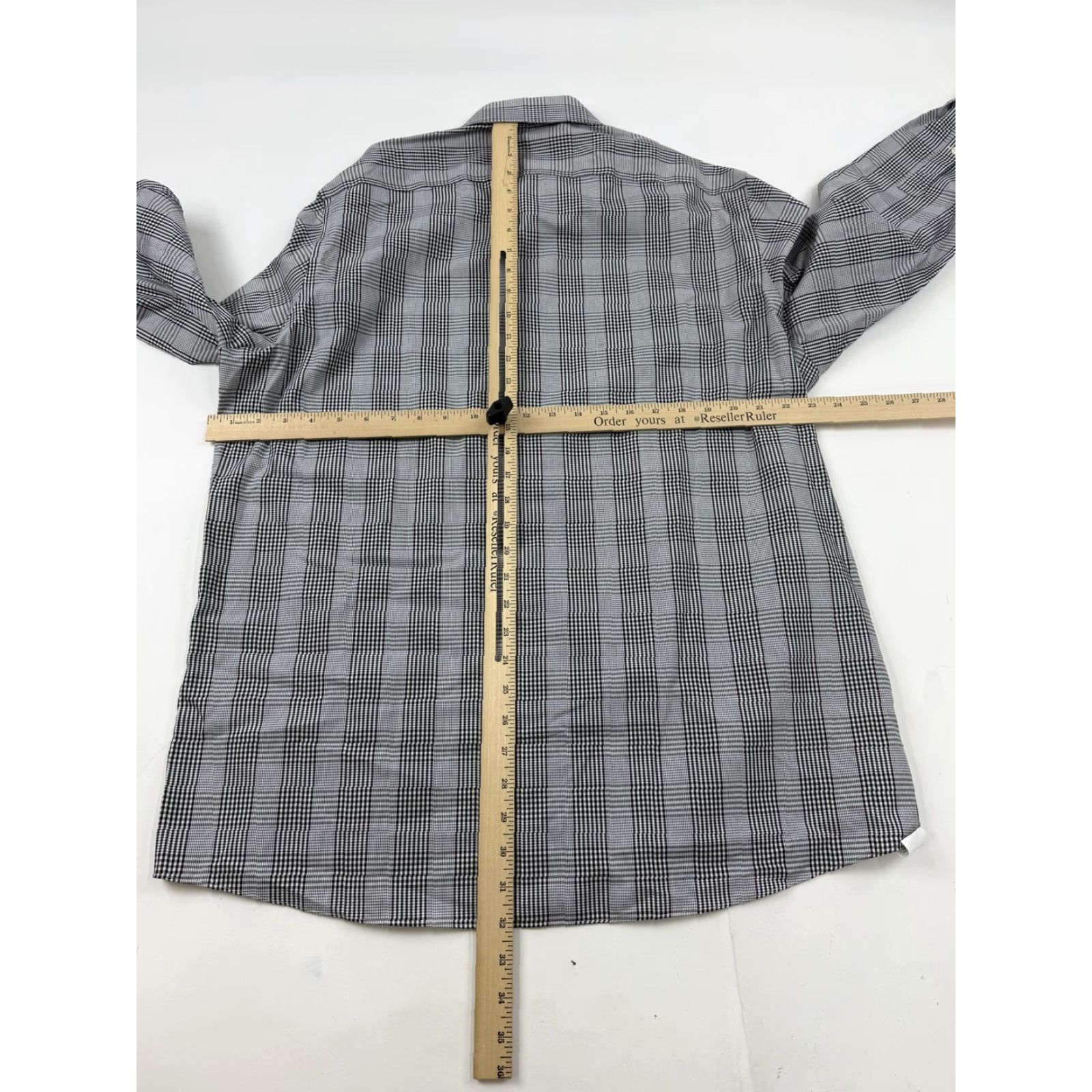 Michael Kors Michael Kors Shirt Mens 16.5 32/33 Gray Plaid Regular Fit Non-Iron Dress Top Size US XL / EU 56 / 4 - 6 Thumbnail