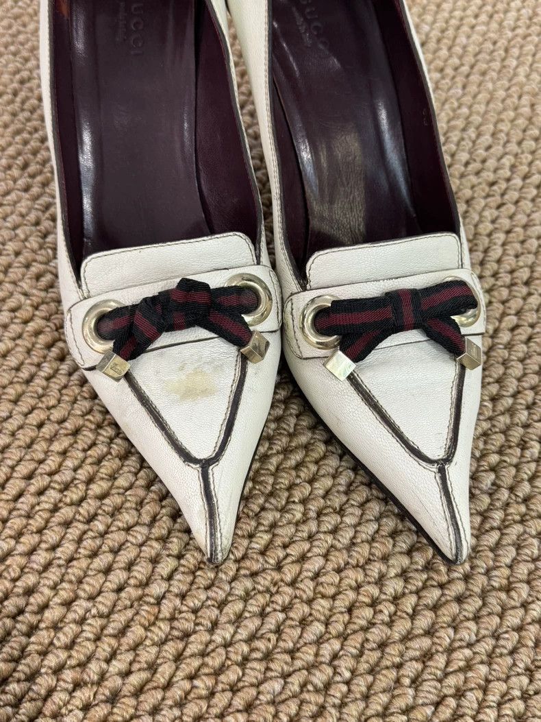 Gucci Gucci White High Heels with Classic Design-2506 Size US 8 / IT 38 - 2 Thumbnail