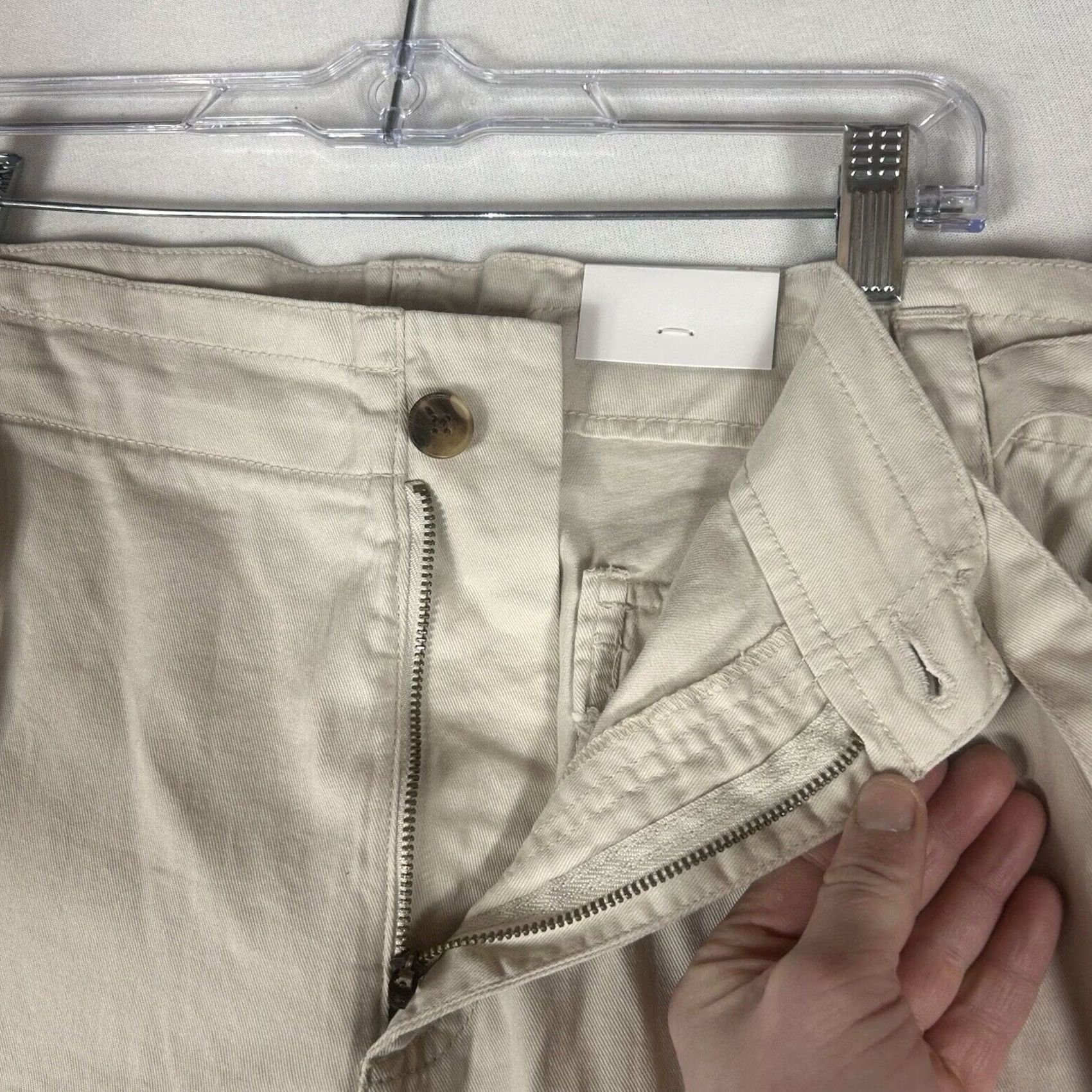 Old Navy Old Navy Cargo Tie Waist Pants Womens XL Beige Wishbone Straight Leg NWT Size 40" / US 18 - 7 Thumbnail