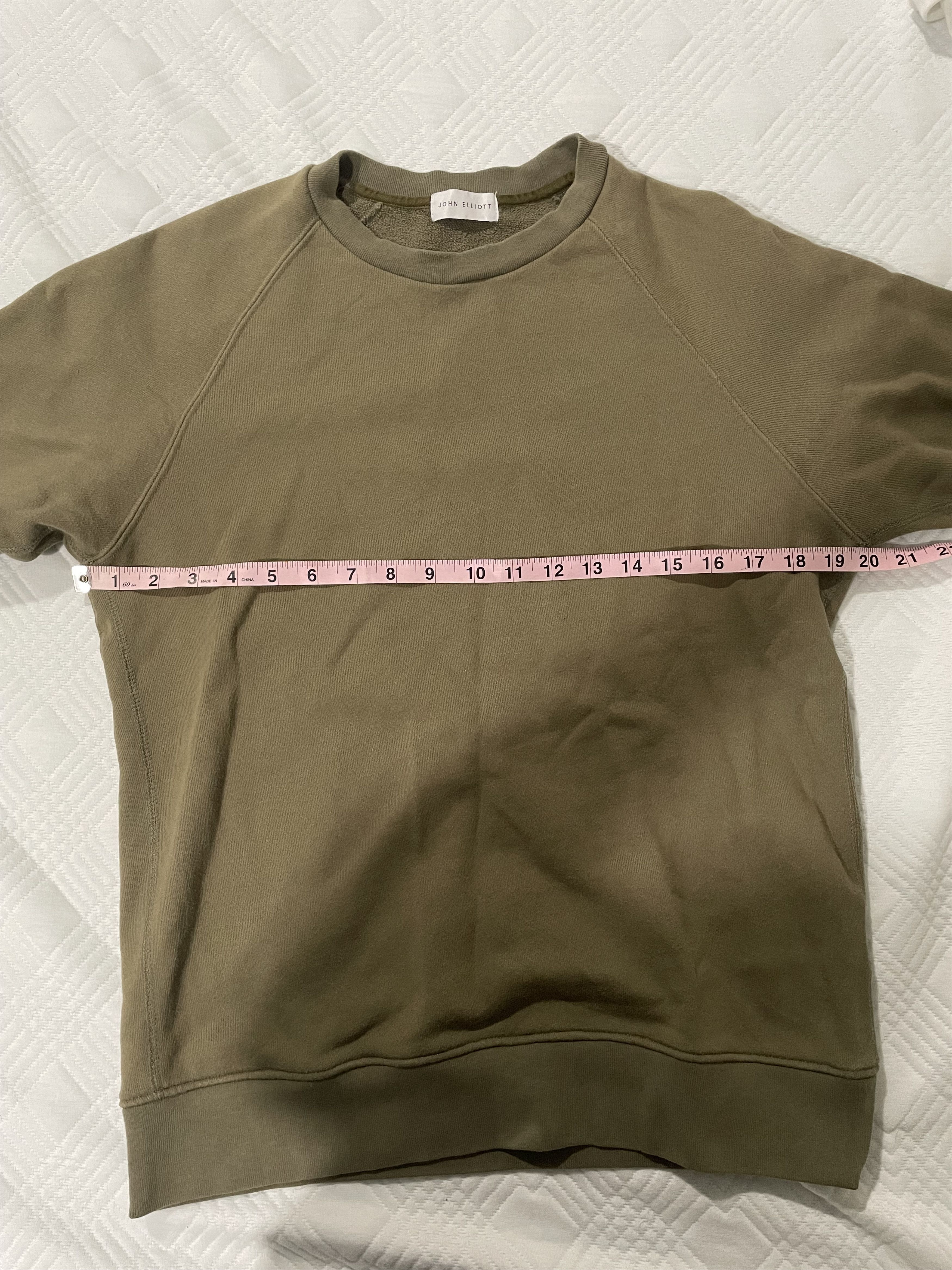 John Elliott Olive Crewneck Size US M / EU 48-50 / 2 - 5 Thumbnail