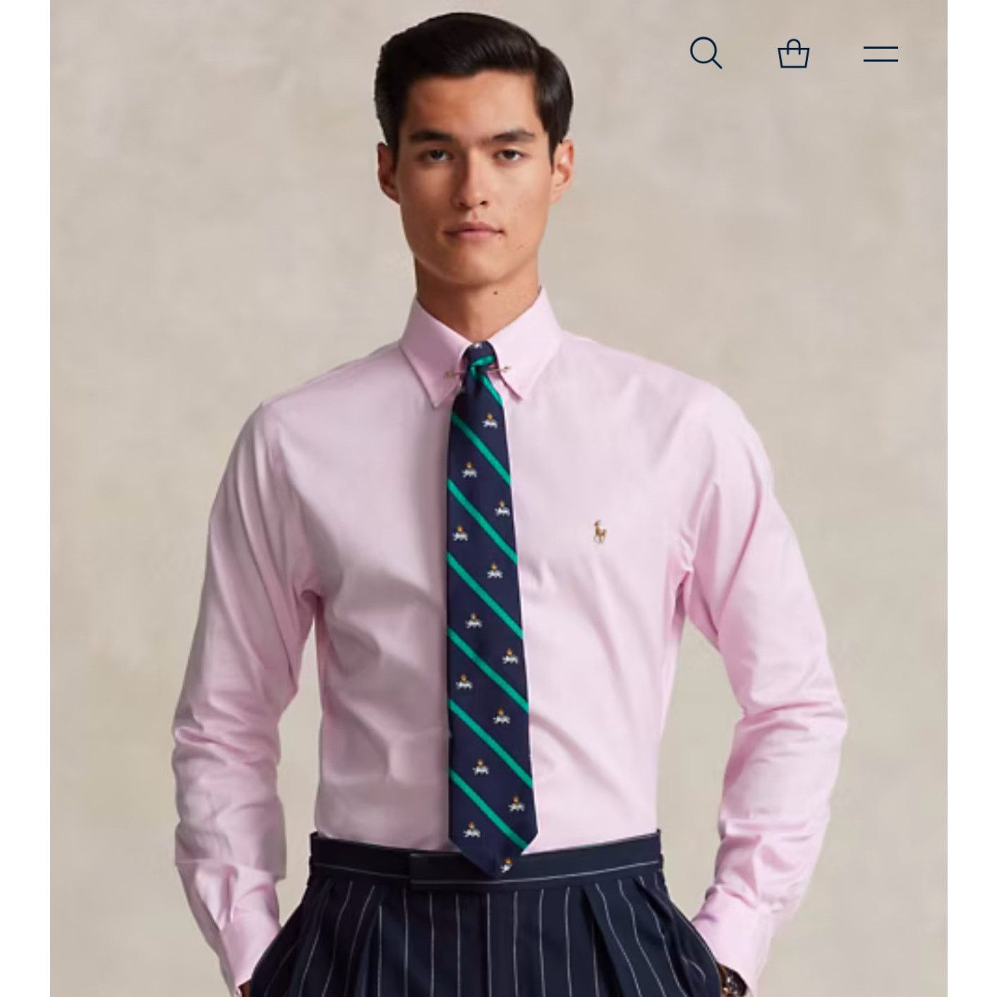 Polo Ralph Lauren Polo Ralph Lauren Classic Fit Pinpoint Oxford Shirt 15.5 Size US M / EU 48-50 / 2 - 1 Thumbnail