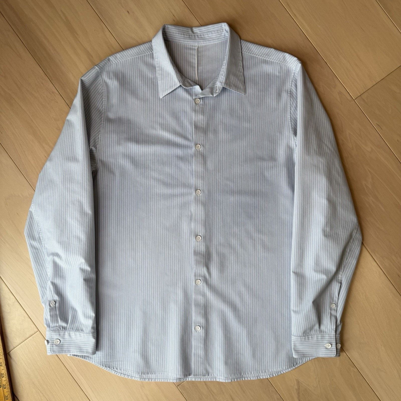 Lululemon Lululemon Shirt XL Blue White Long Sleeve Minimalist Size US XL / EU 56 / 4 - 3 Thumbnail