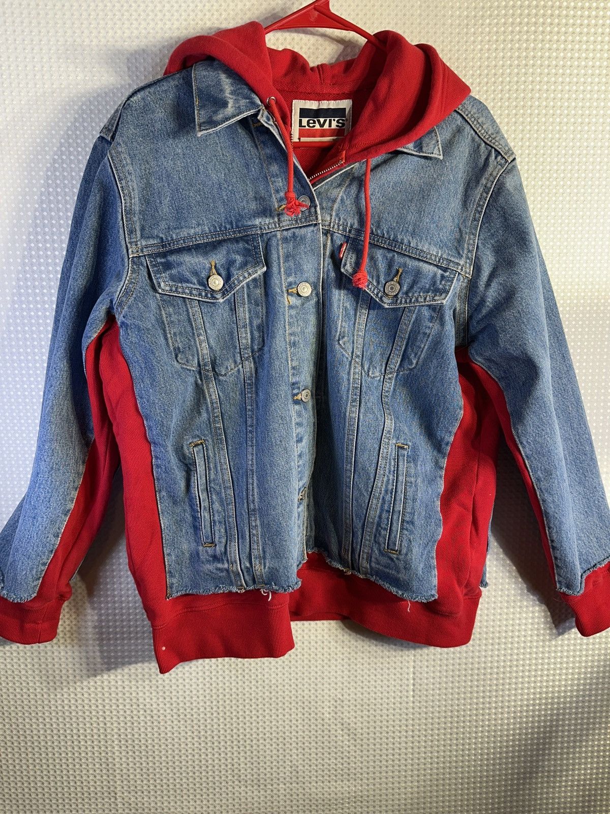 Levi's Levi’s EX-BOYFRIEND HYBRID HOODED TRUCKER JACKET Size US L / EU 52-54 / 3 - 1 Thumbnail