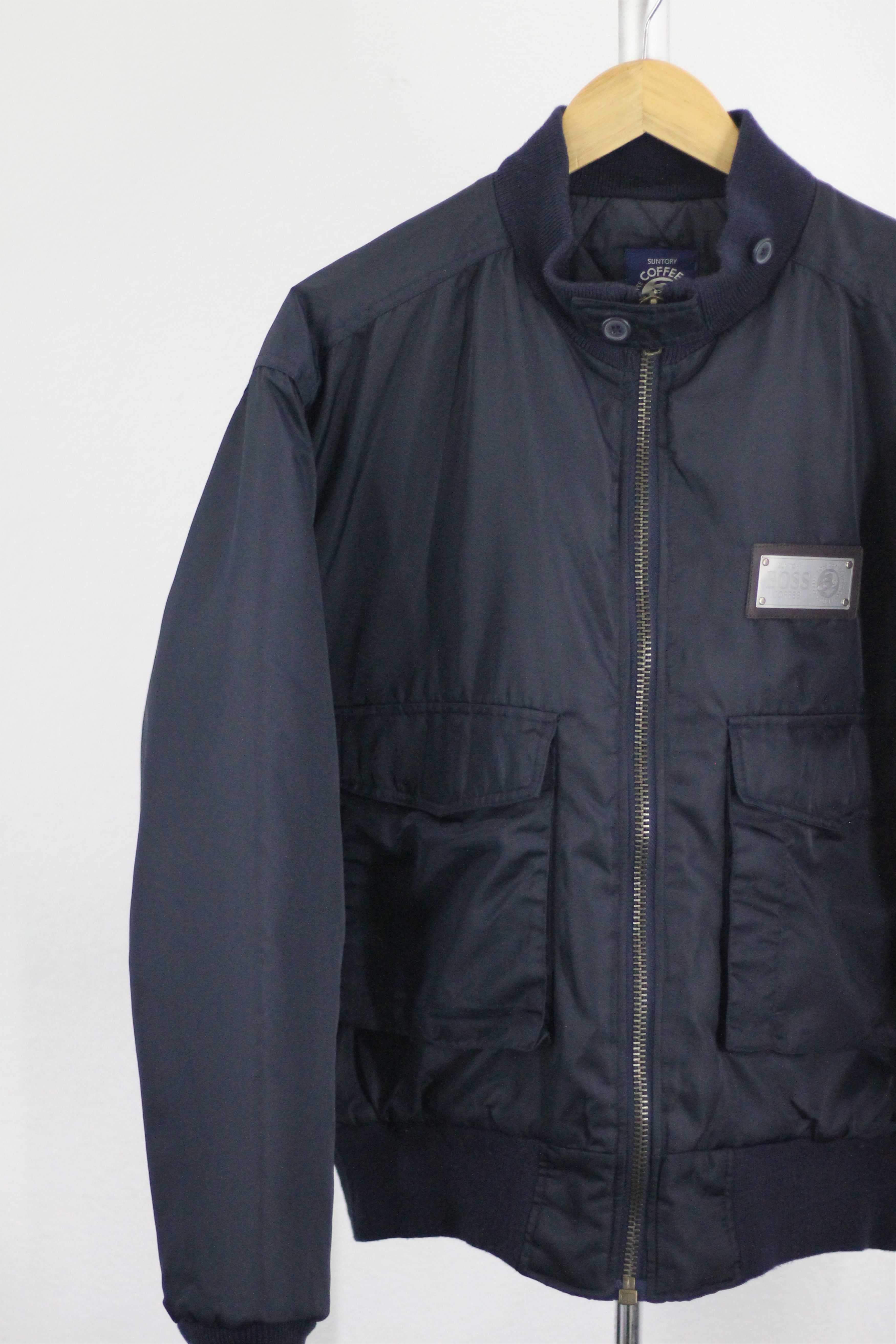 Japanese Brand × Vintage Vintage Suntory Boss Coffee Big Logo Bomber Jacket Size US L / EU 52-54 / 3 - 6 Thumbnail