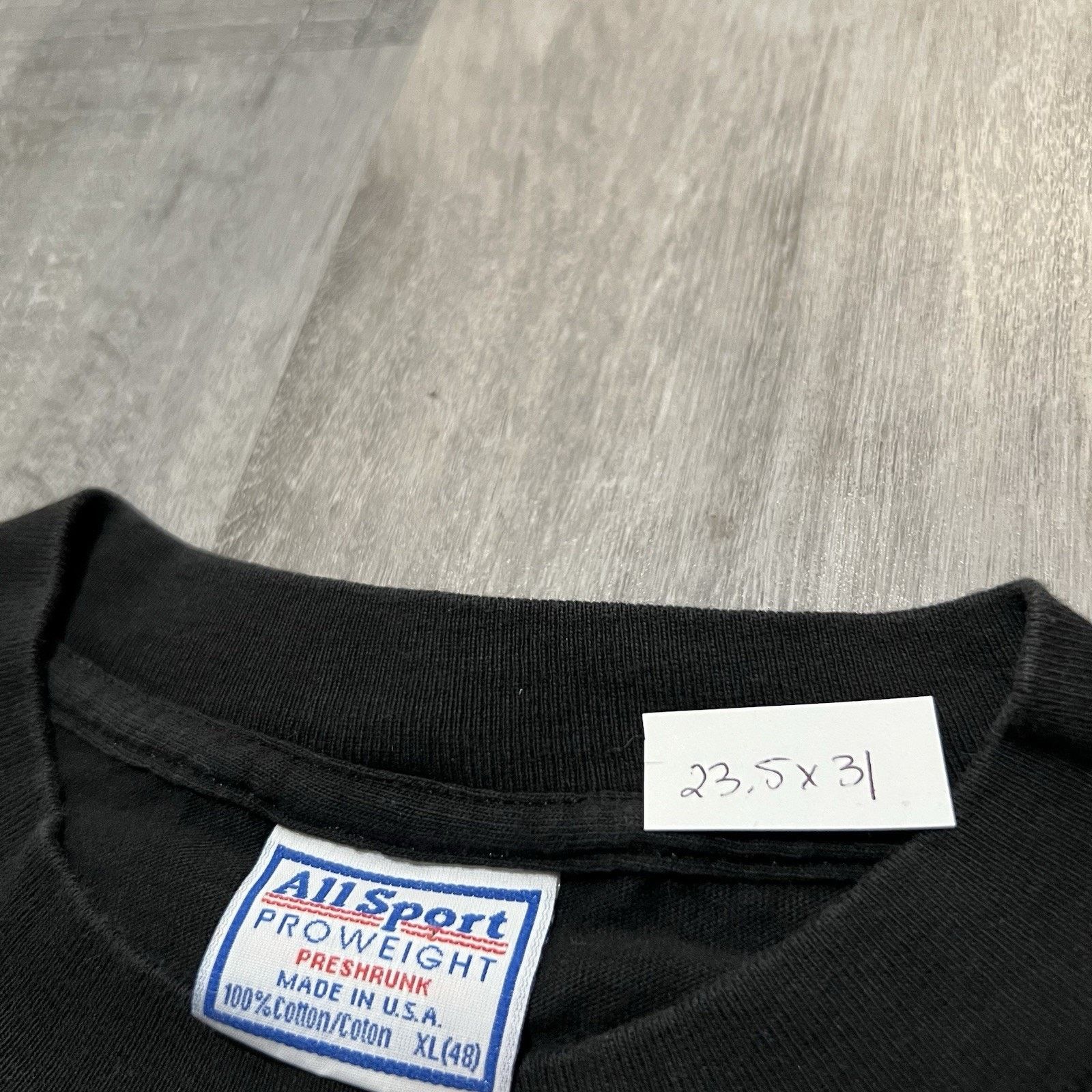 All Sport VTG TWISTER T Shirt Black Basic Logo Tornado Weather Shirt Size US XL / EU 56 / 4 - 4 Thumbnail