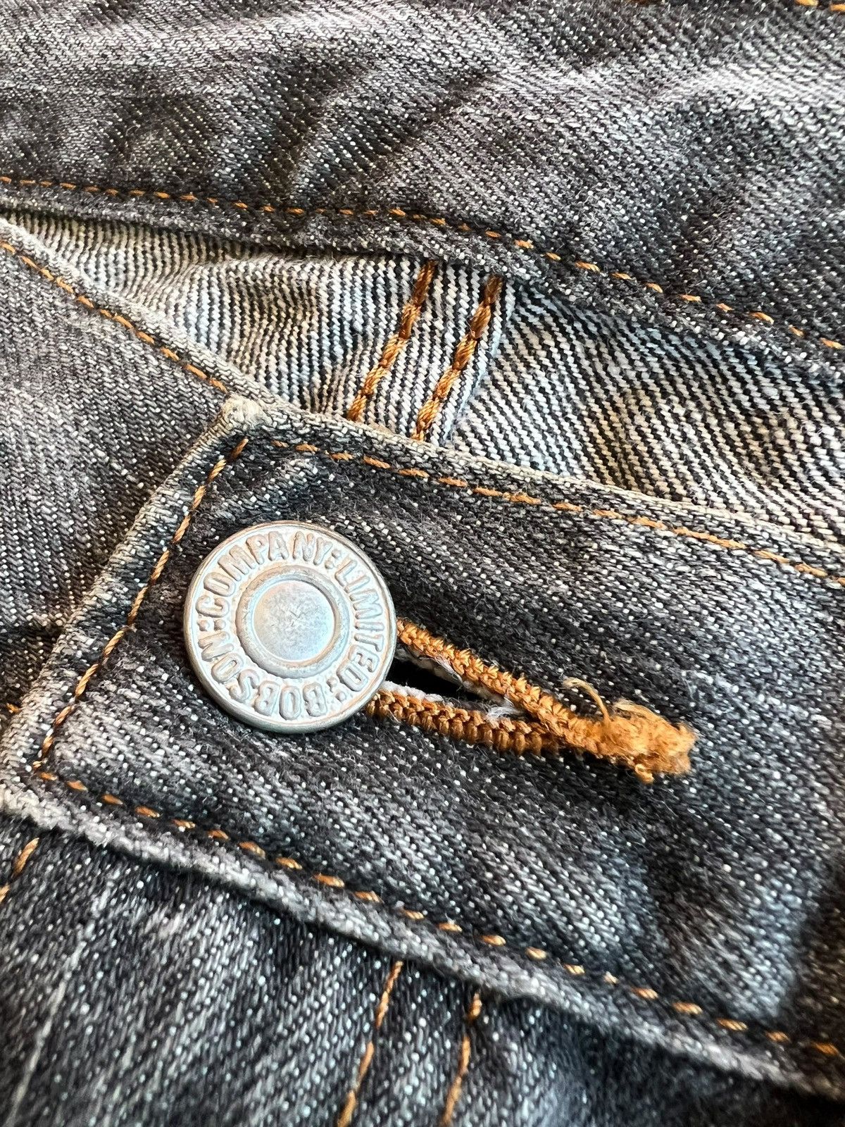 Japanese Brand Vintage Flare Crackwash Bobson Faded Jean Size US 30 / EU 46 - 8 Thumbnail