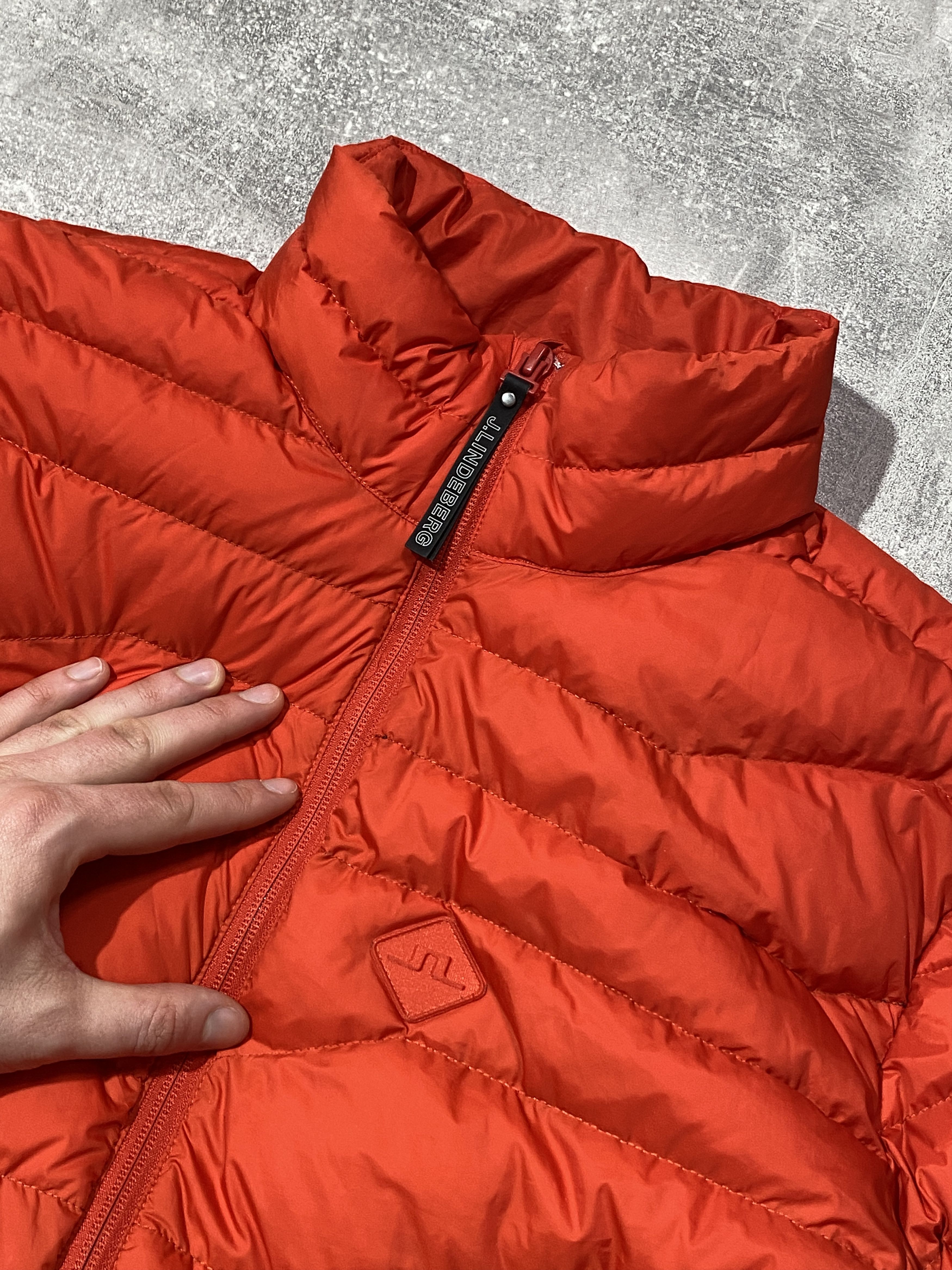 J.Lindeberg J.Lindeberg Orange Down Jacket Size US M / EU 48-50 / 2 - 2 Thumbnail