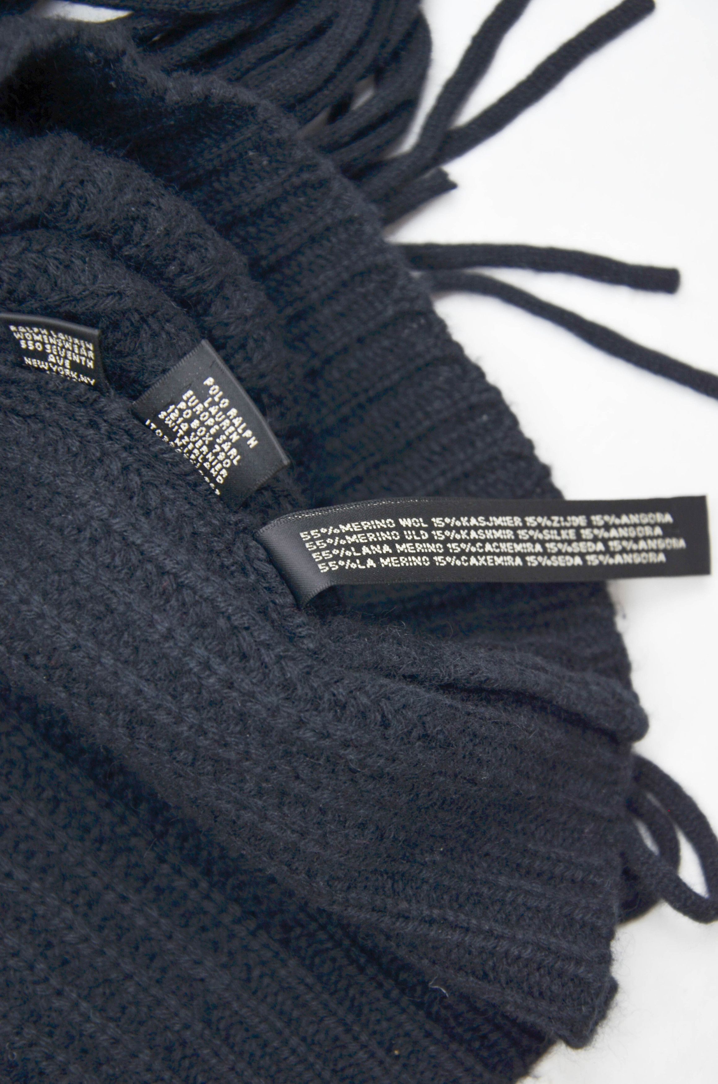 Ralph Lauren Ralph Lauren Black Wool Cashmere Poncho Sweater size M-L Size M / US 6-8 / IT 42-44 - 8 Thumbnail