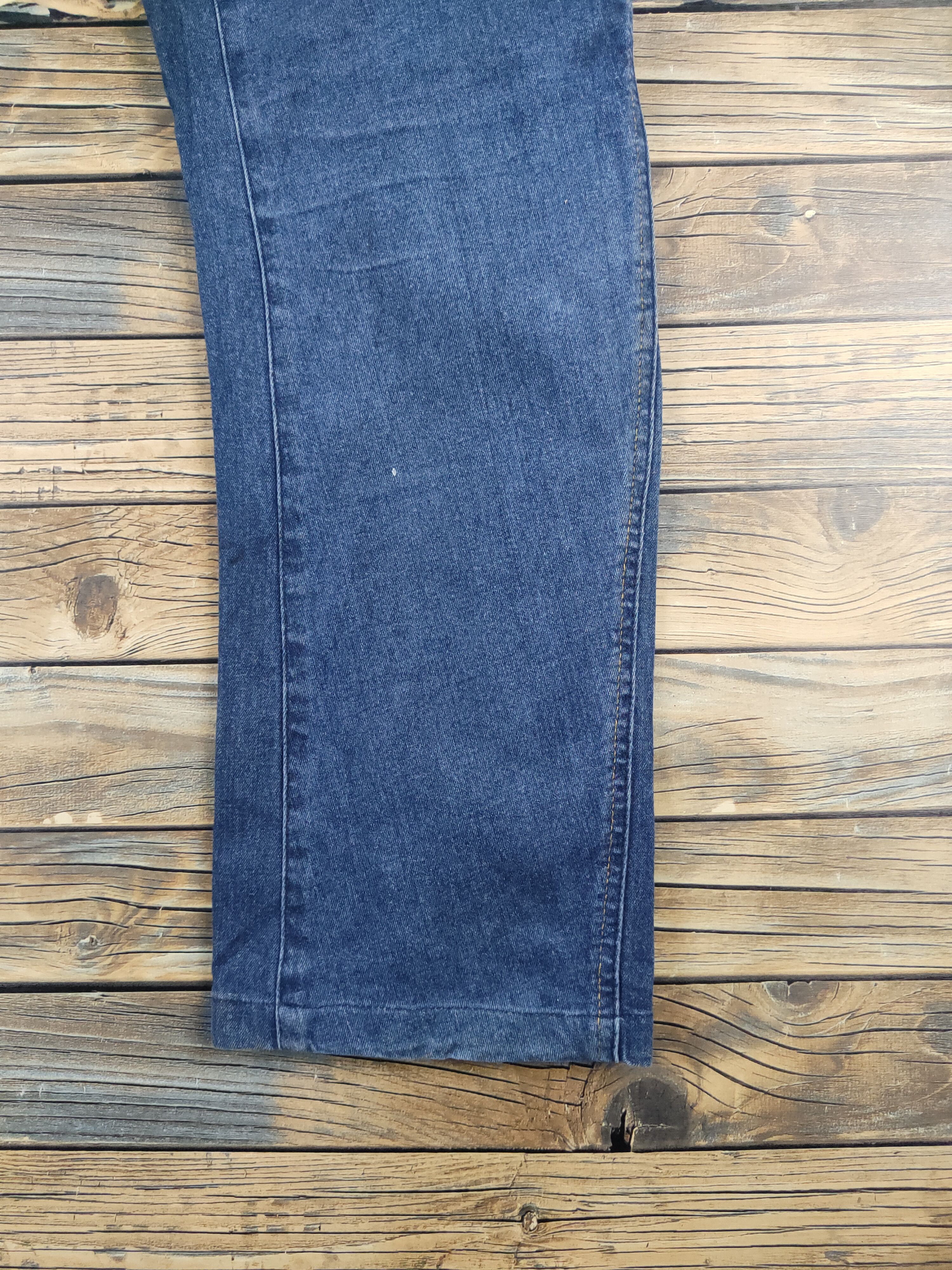 Japanese Brand FieldCore Dark Blue Distressed Ripped denim Jeans #W2085 Size US 36 / EU 52 - 11 Thumbnail