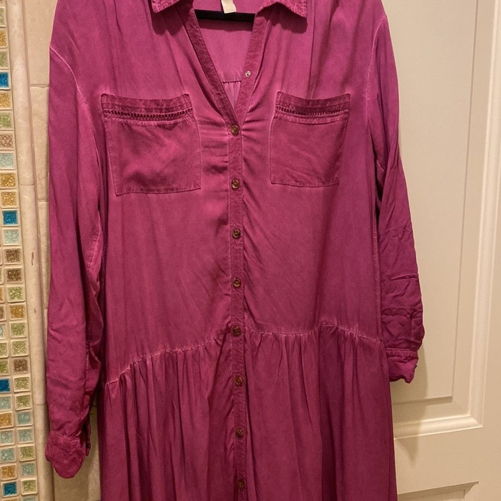 Anthropologie Anthropologie Pilcro and Leather Press Kimberly Maxi Dress Size M / US 6-8 / IT 42-44 - 4 Thumbnail