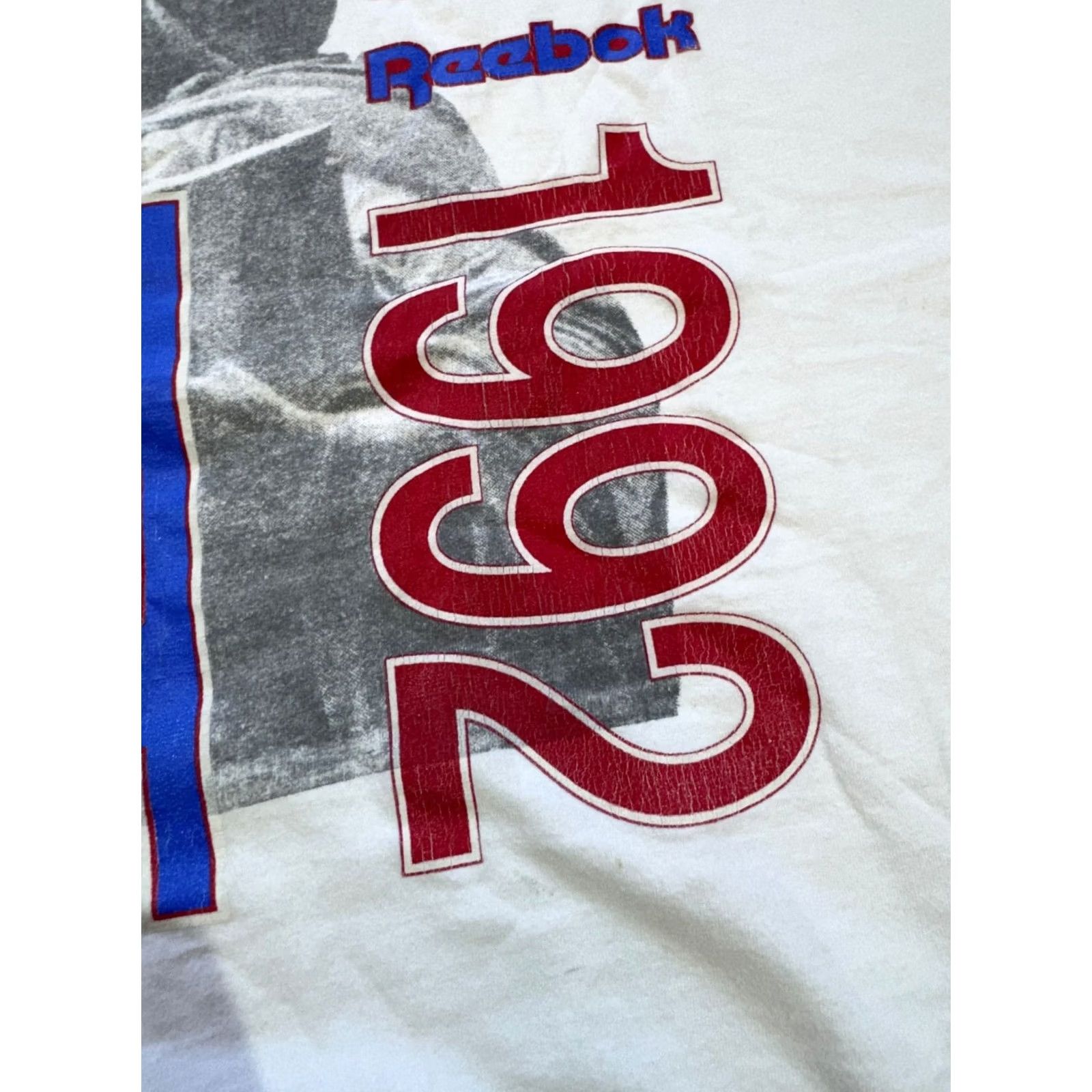Reebok VINTAGE Reebok White Cotton Tee T-Shirt XL Men Shirt 1992 Statue Of Liberty USA 1492 1992 Mens White Cotton Tee Size US XL / EU 56 / 4 - 5 Thumbnail