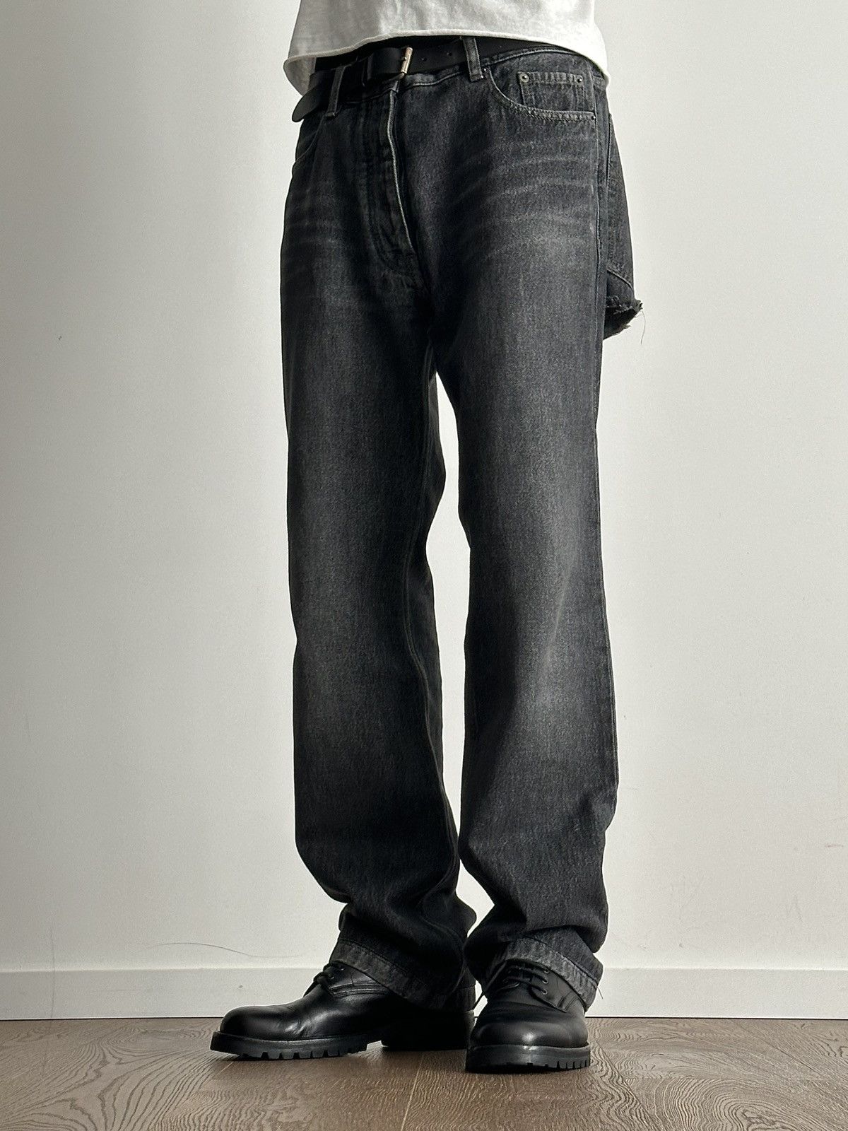Balenciaga by Demna Back Rip Denim Jeans