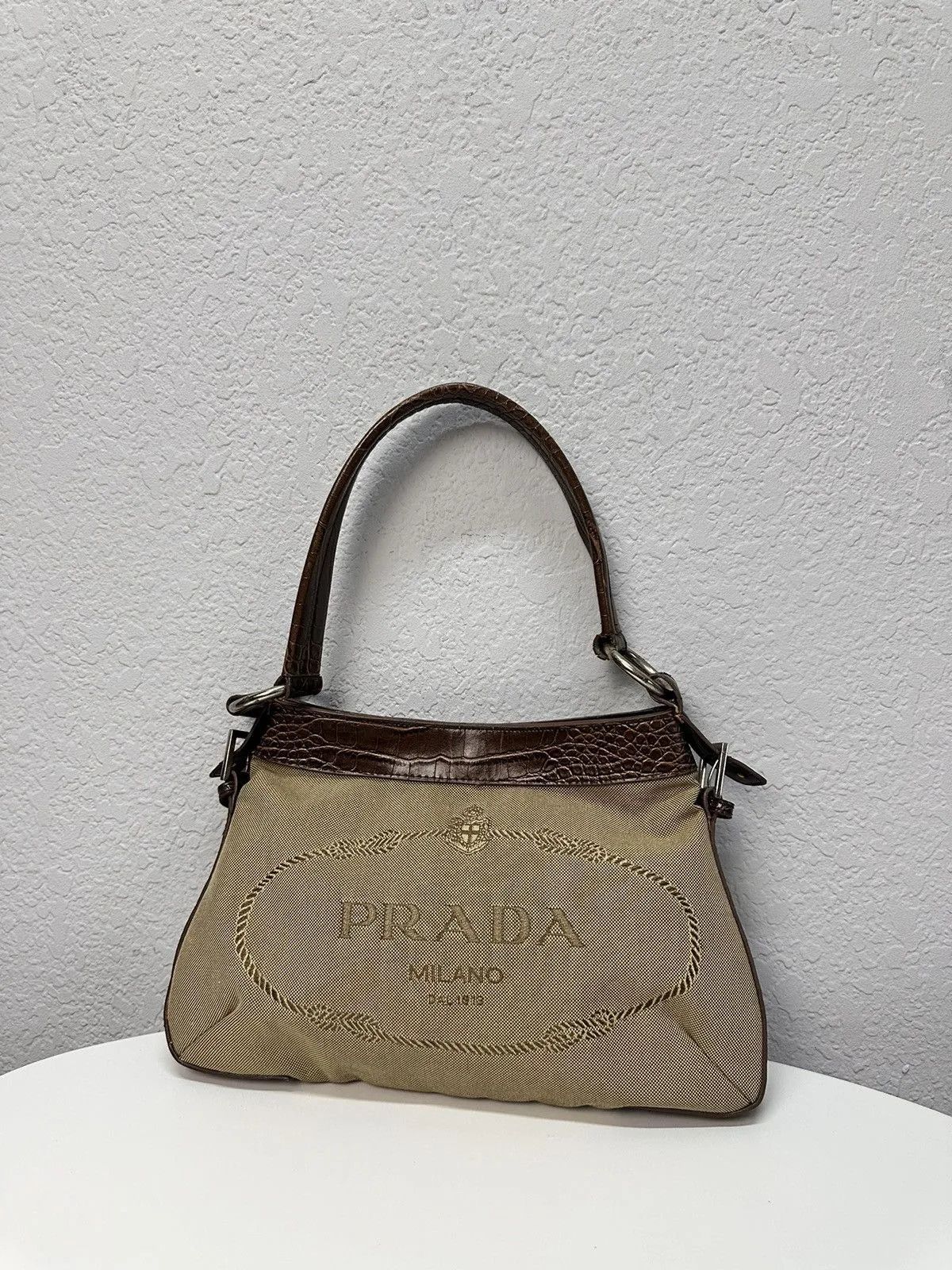 Vintage Y2k Gothic Avatngarde Bag Distressed Prada Style Japanese Size ONE SIZE - 3 Thumbnail