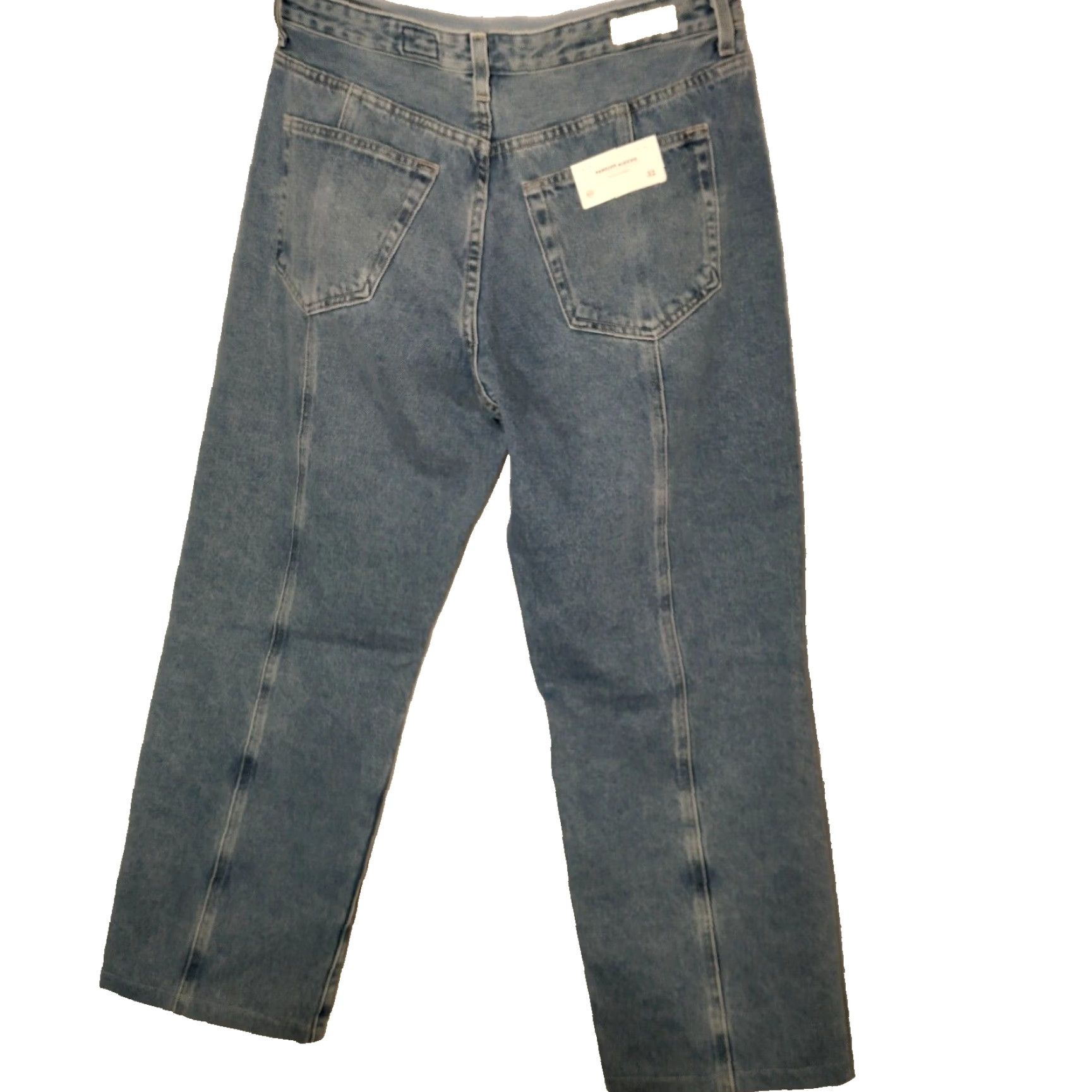 ALEXIS VINTAGE AG Adriano Goldschmied Jeans Paneled Alexxis Straight Women 32 Light Blue Denim Size 24" / US 00 / IT 34 - 2 Thumbnail