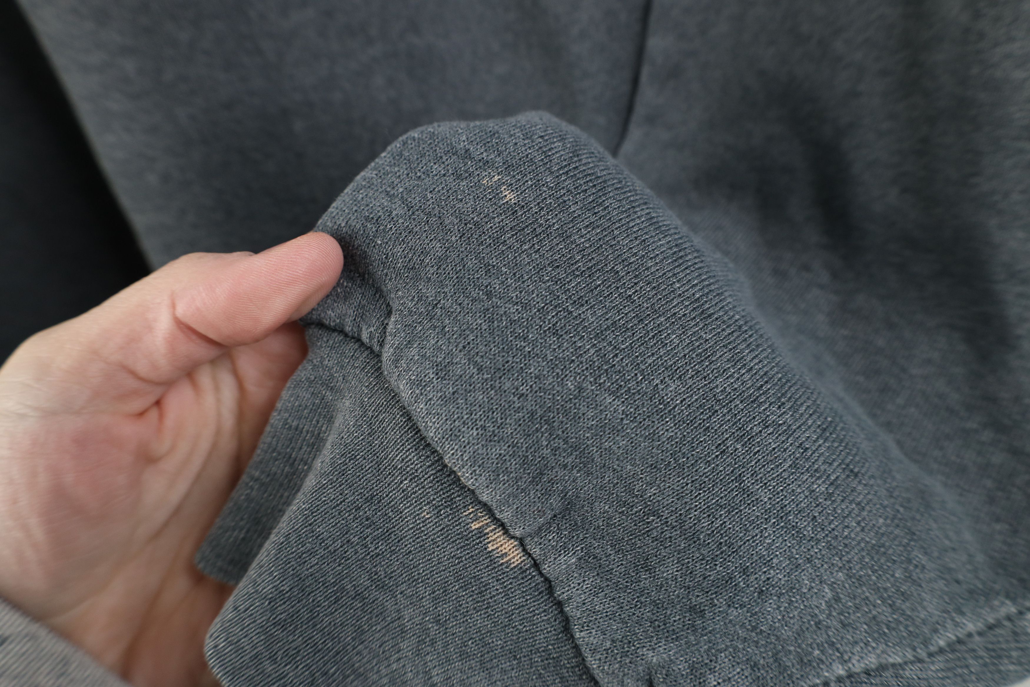 Vintage Vintage 90s Streetwear Blank Crewneck Sweatshirt Gray USA Size L / US 10 / IT 46 - 4 Thumbnail