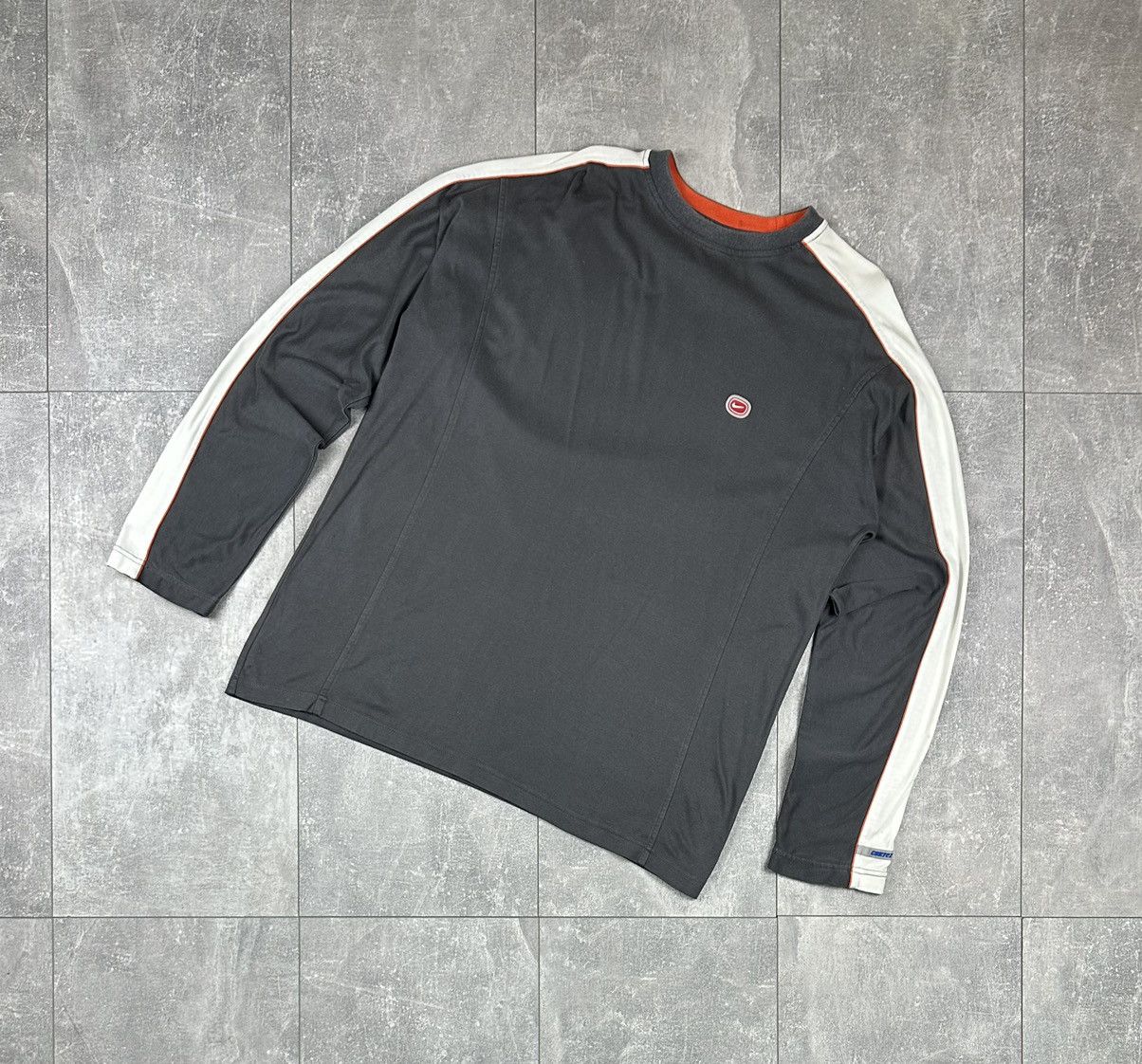 Nike Nike CorTez 727 Vintage Silver Small Swoosh Logo Long Sleeve Size US XL / EU 56 / 4 - 2 Thumbnail