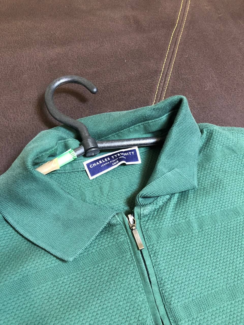 Charles Tyrwhitt Charles Tyrwhitt Mens Polo Shirt L Green Short Sleeved Size US L / EU 52-54 / 3 - 3 Thumbnail