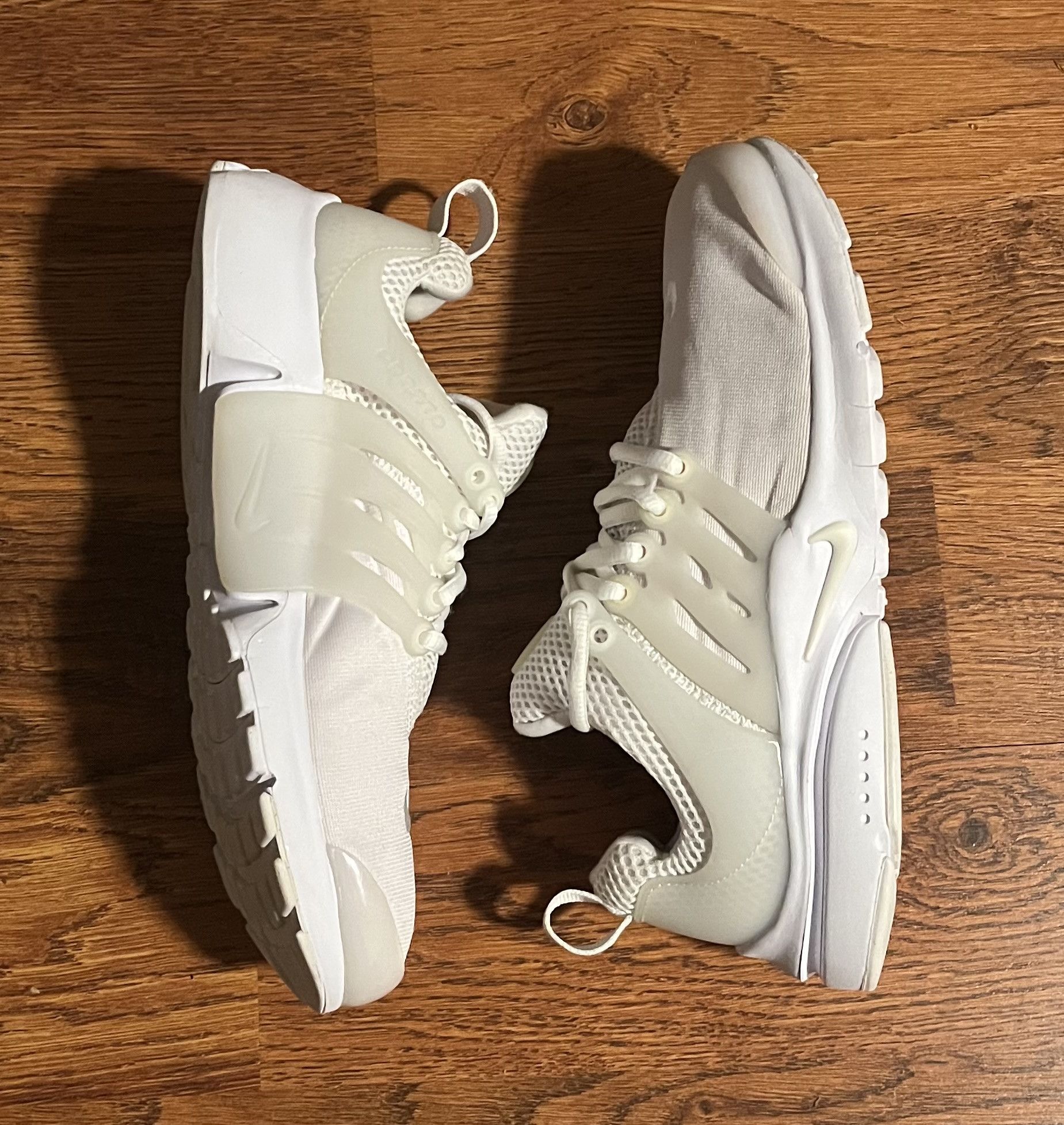 Nike Nike Air Presto Triple White Sneakers Size US 7 / EU 40 - 5 Thumbnail