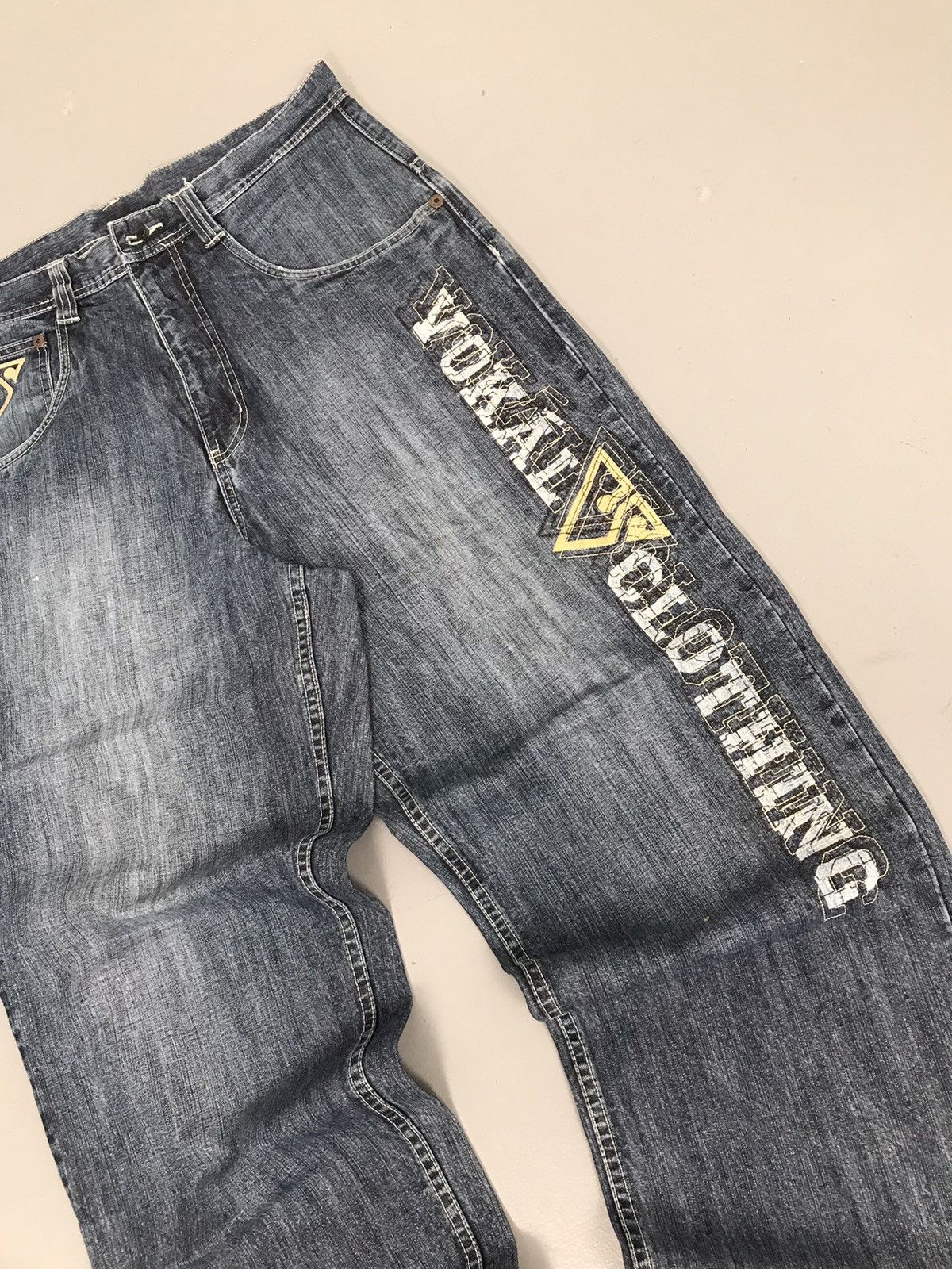 JNCO × Southpole × Vintage Vintage vokal spell out embroidered denim Size US 36 / EU 52 - 3 Thumbnail