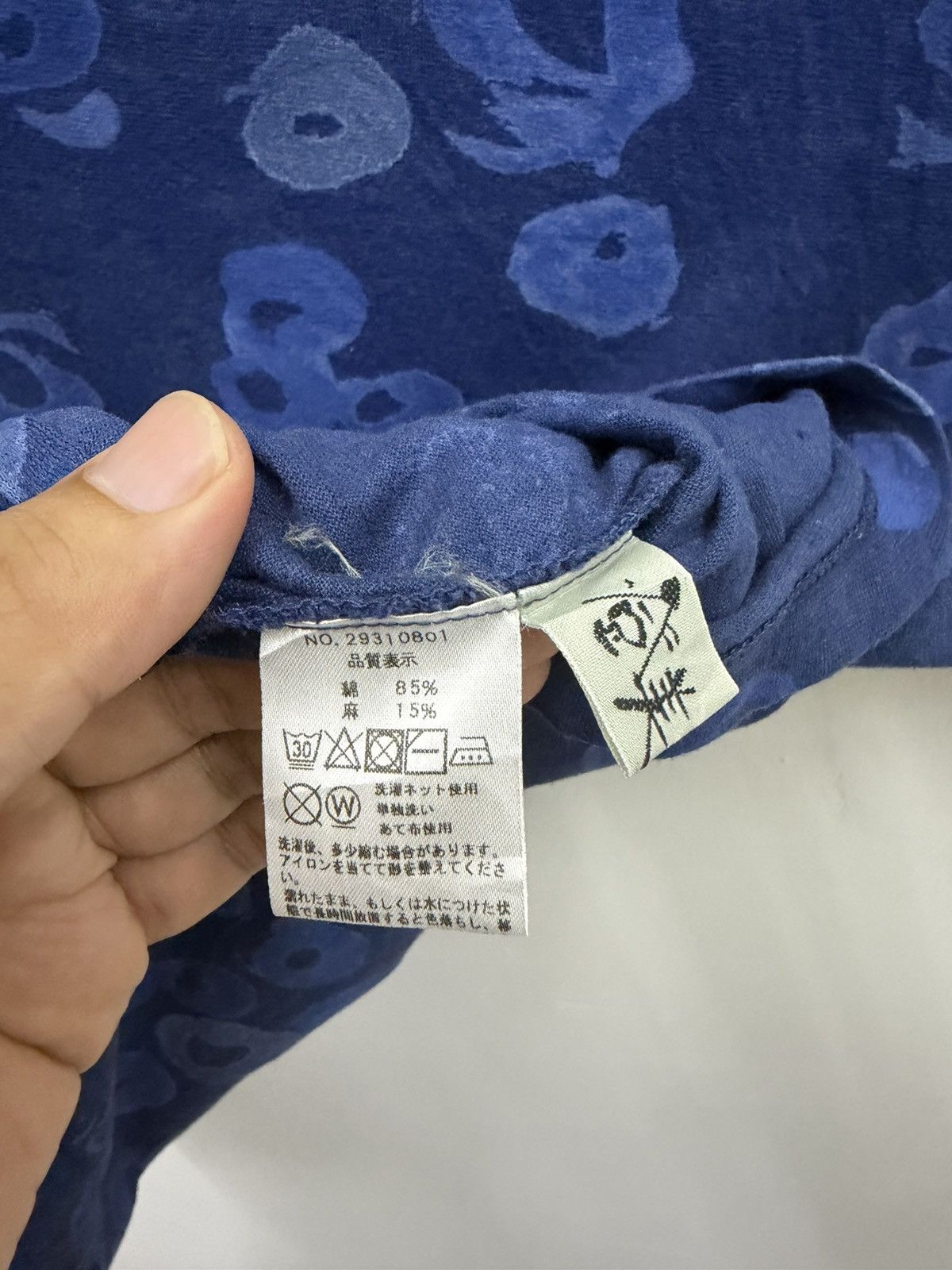 Y's Ys Shibori Indigo Boxy T Shirt Size US M / EU 48-50 / 2 - 4 Thumbnail
