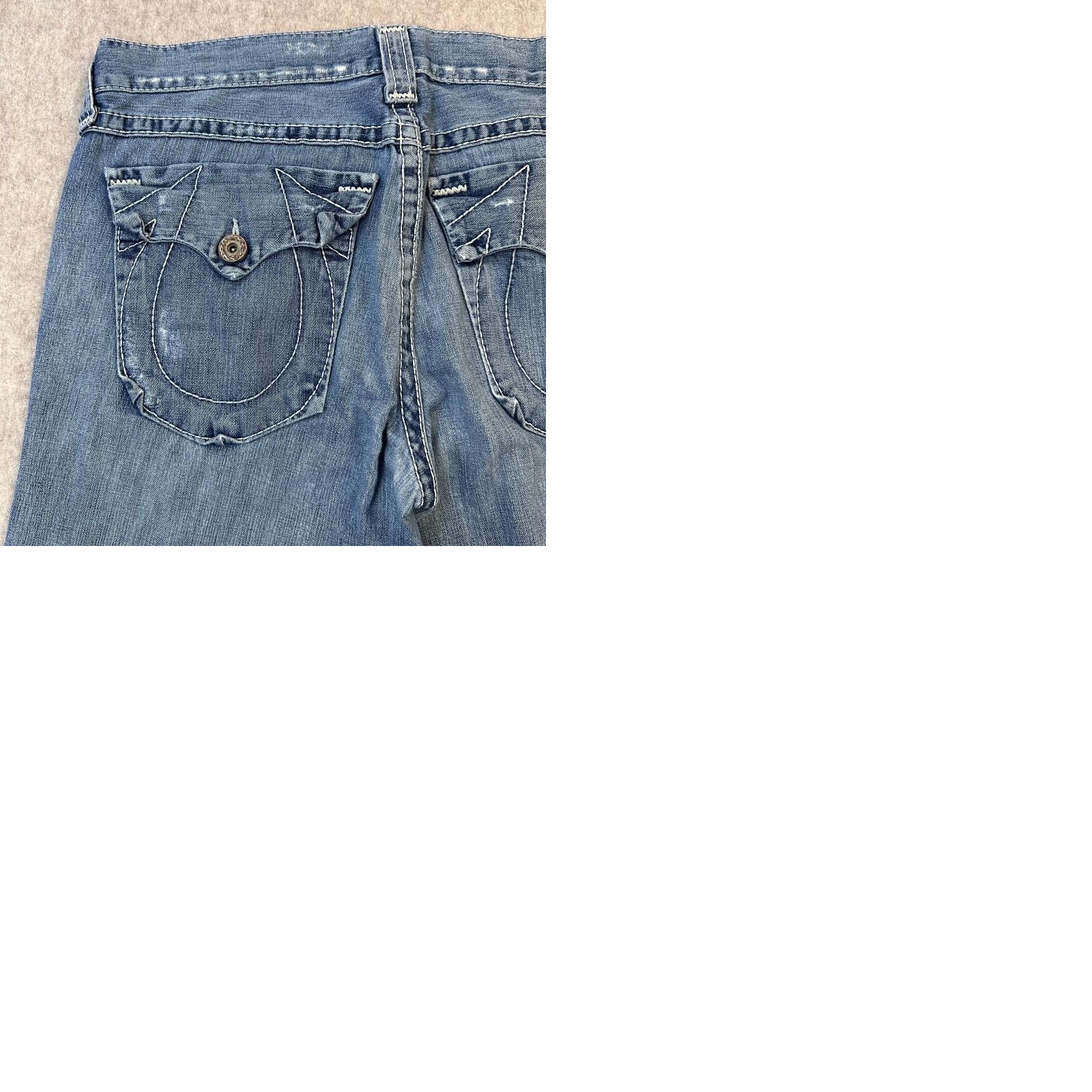 True Religion True Religion Jeans Mens 38x30 Ricky Big T Contrast Stitch Made USA Straight Leg Size US 38 / EU 54 - 10 Thumbnail