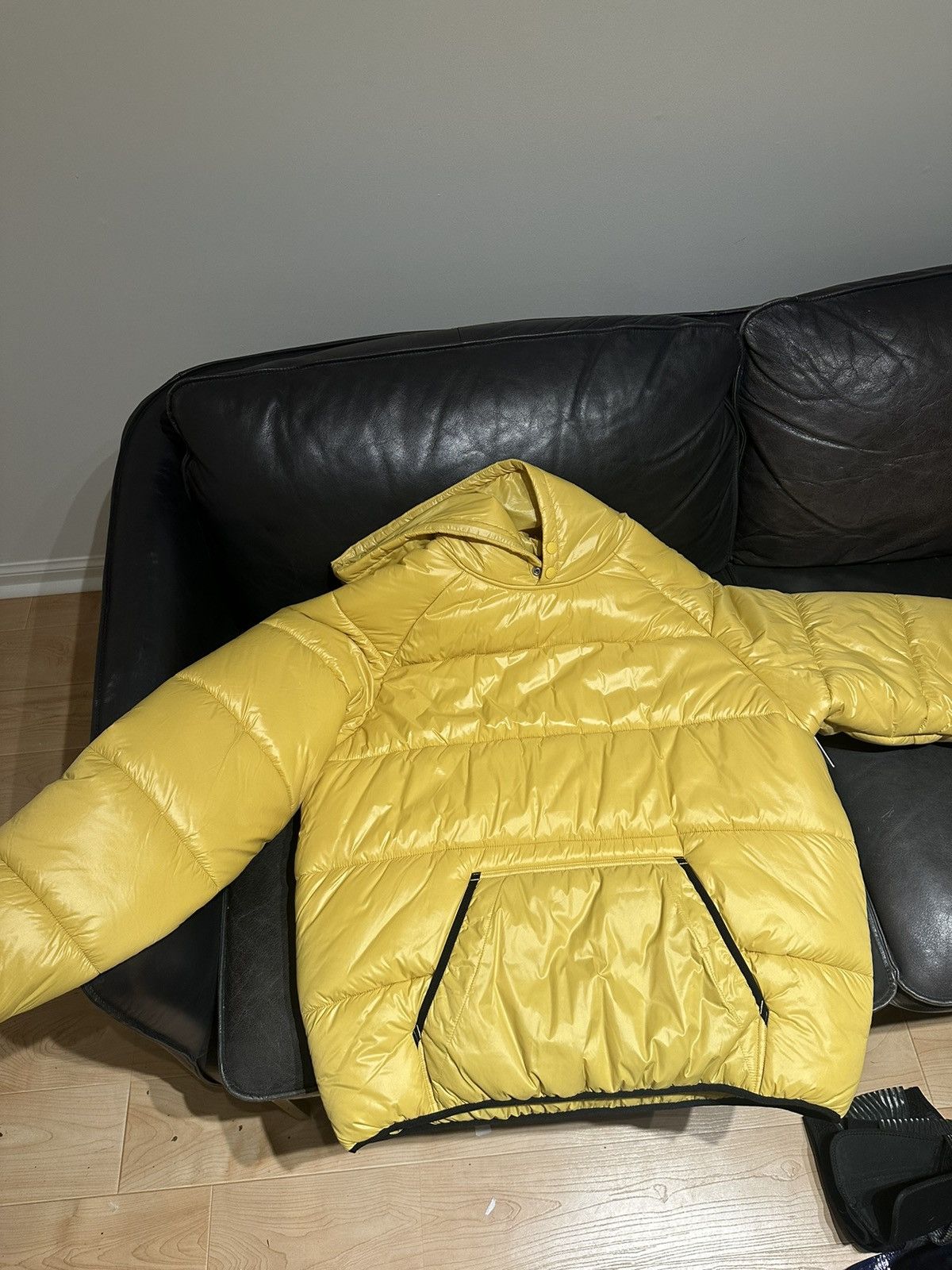 Aime Leon Dore Aime Leon Dore Double Snap Puffer Hoodie Jacket Large Yellow Size US L / EU 52-54 / 3 - 2 Thumbnail