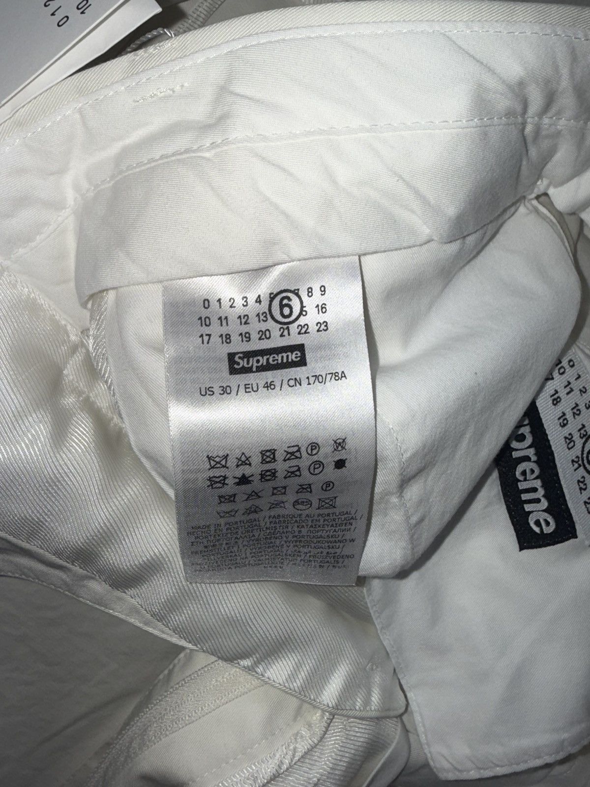 Maison Margiela × Supreme Supreme x MM6 Maison Margiela Washed Cotton Suit 'Cream' Size 36R - 8 Thumbnail
